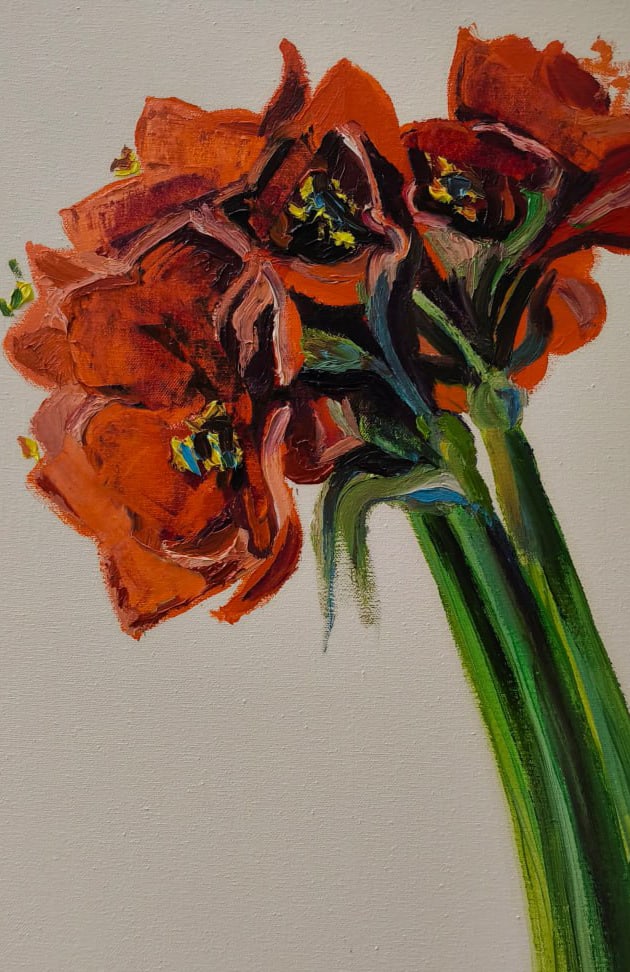 Oil painting Amaryllis Nina L - 7