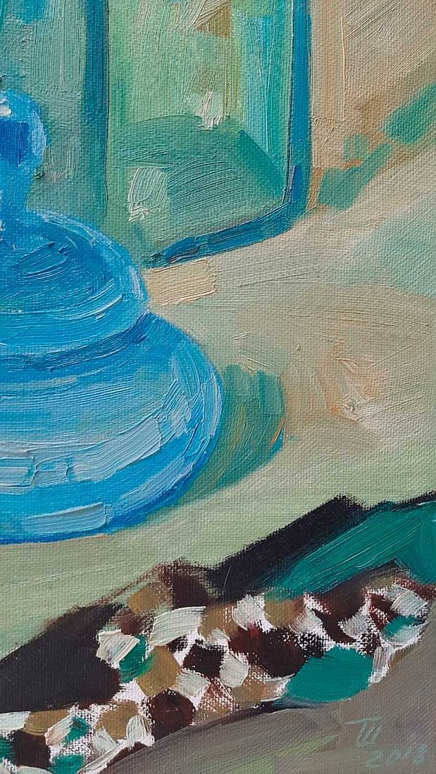 Abstract Oil painting Blue still life Tetyana Shulyak - 6