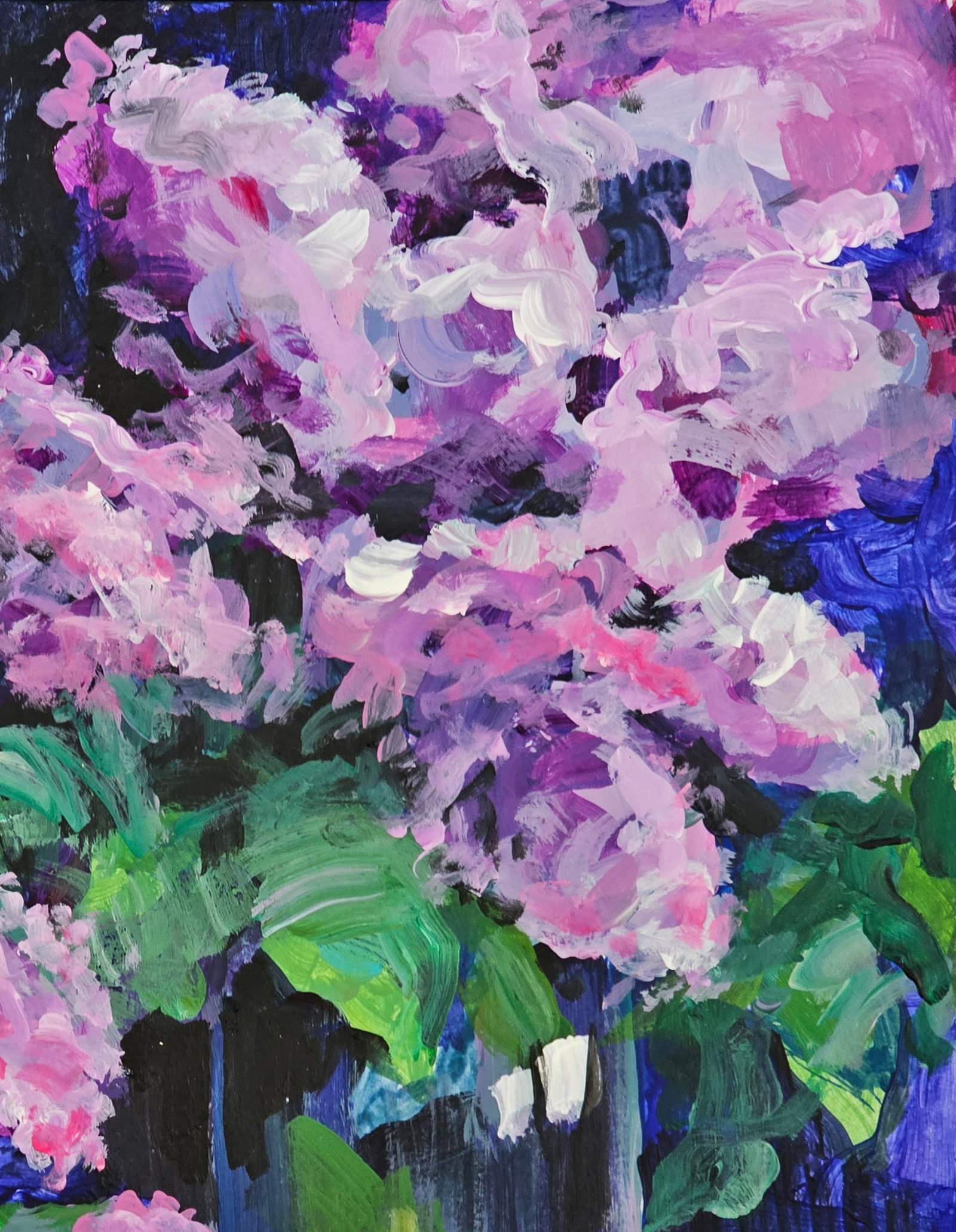Acrylic painting Lilac Still life Vyacheslav Petrovich Babac - 4