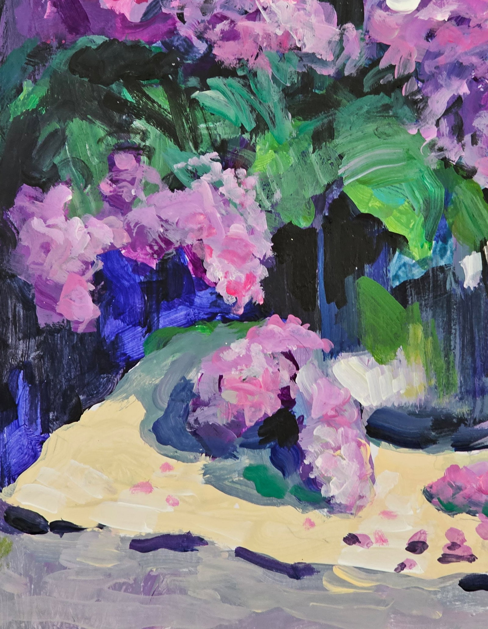 Acrylic painting Lilac Still life Vyacheslav Petrovich Babac - 5