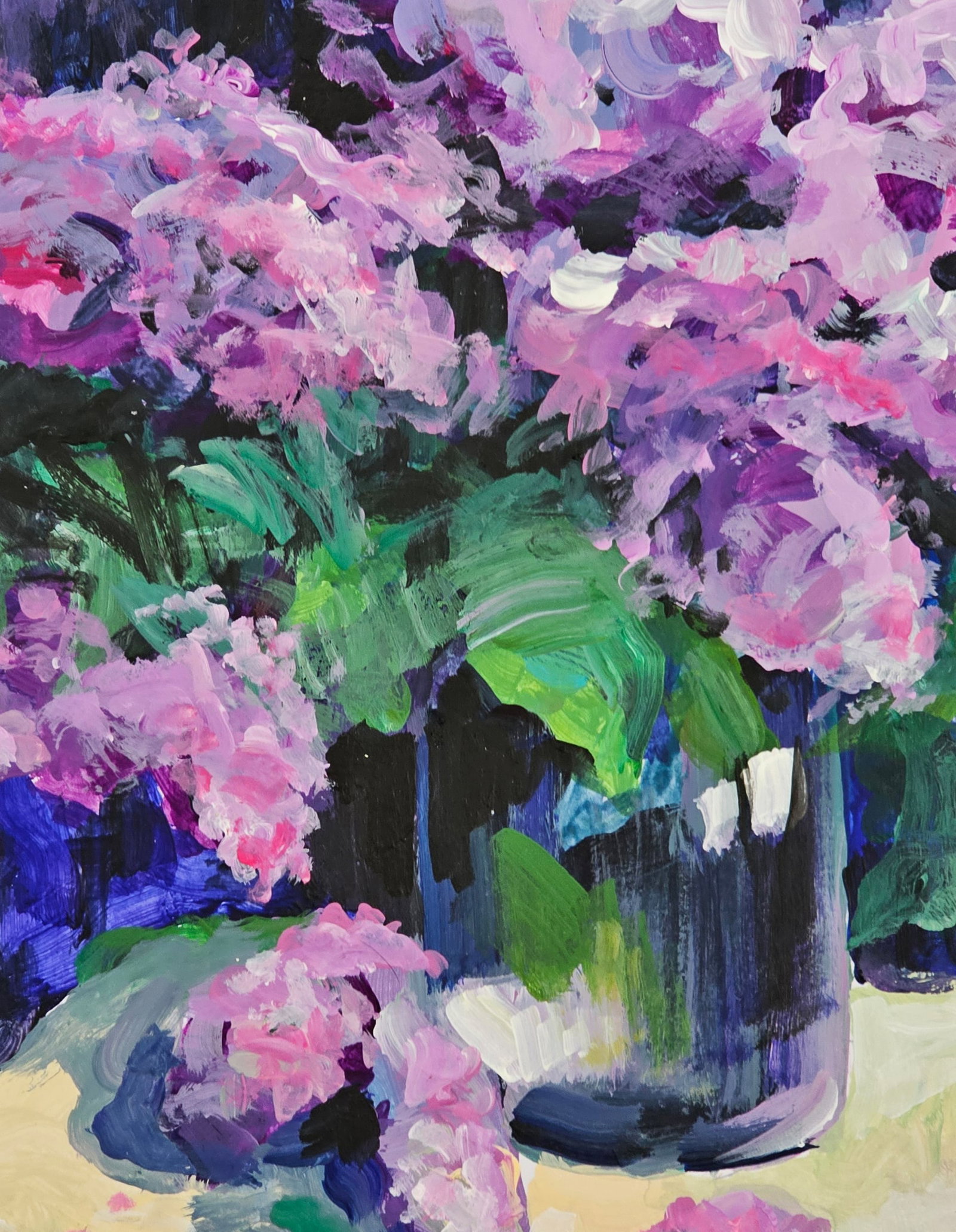 Acrylic painting Lilac Still life Vyacheslav Petrovich Babac - 7