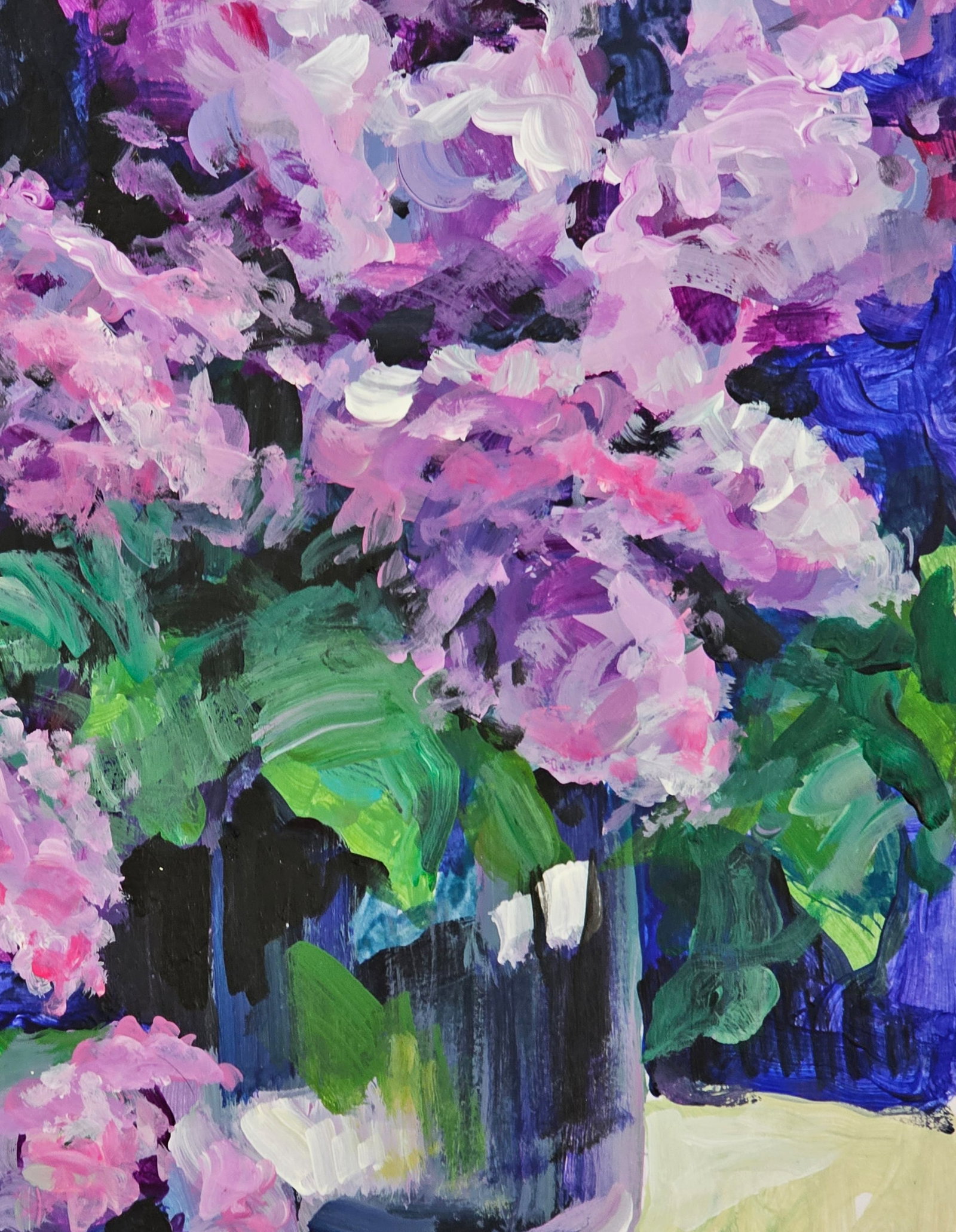 Acrylic painting Lilac Still life Vyacheslav Petrovich Babac - 9