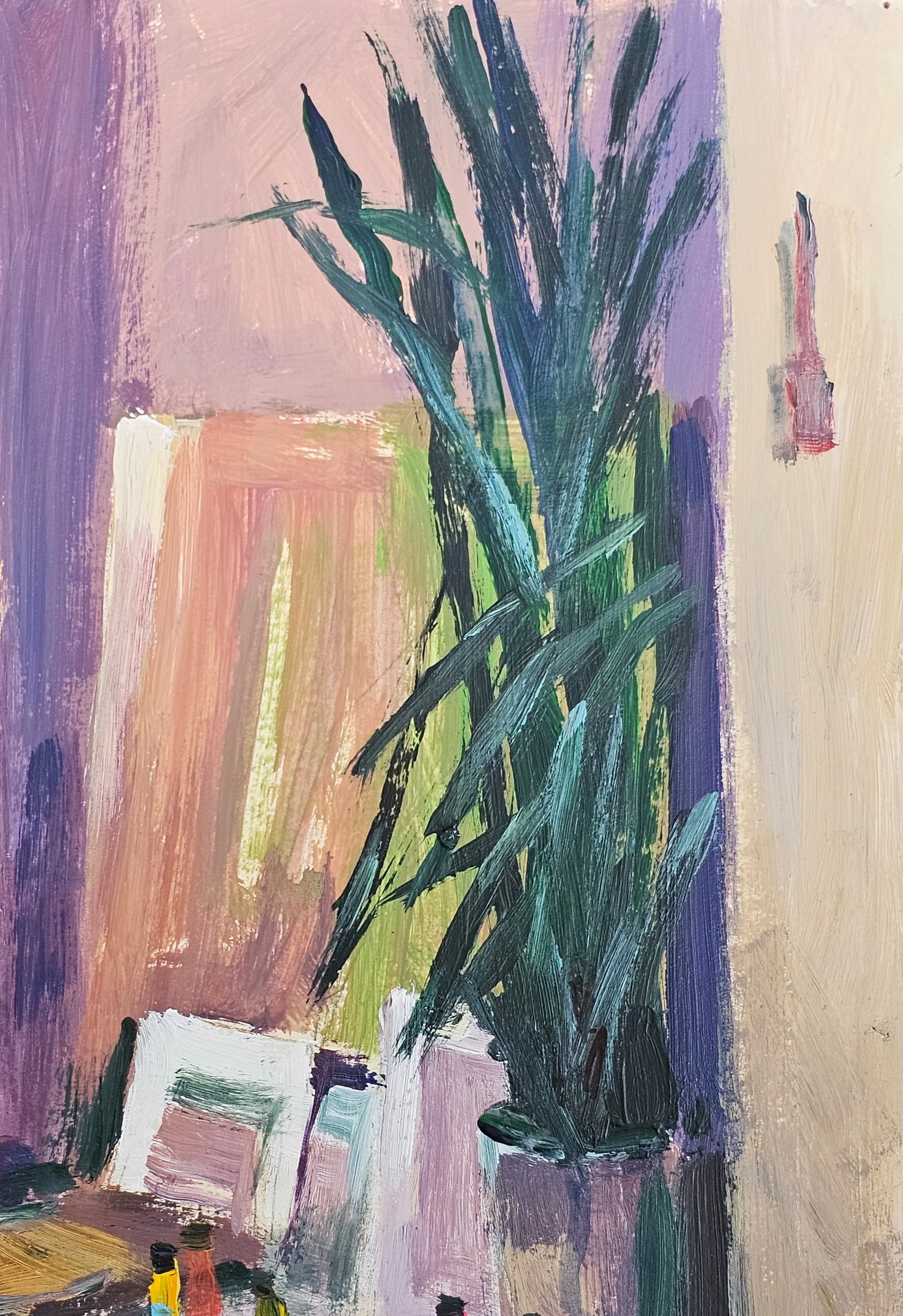 Acrylic painting A corner of the workshop Vyacheslav Petrovich Babac - 4