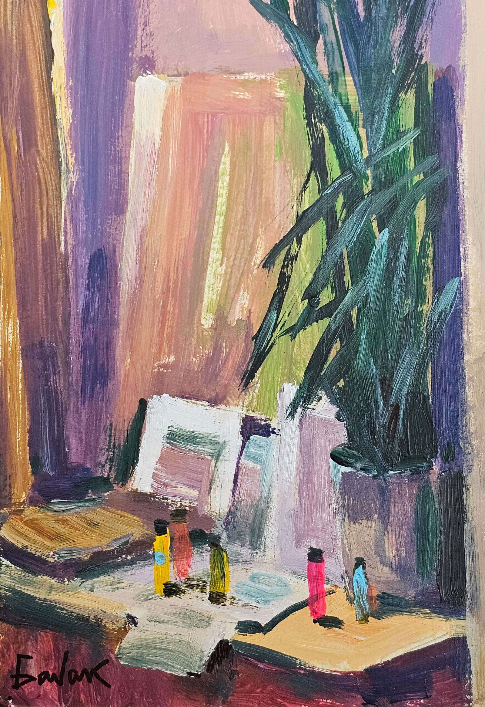 Acrylic painting A corner of the workshop Vyacheslav Petrovich Babac - 5