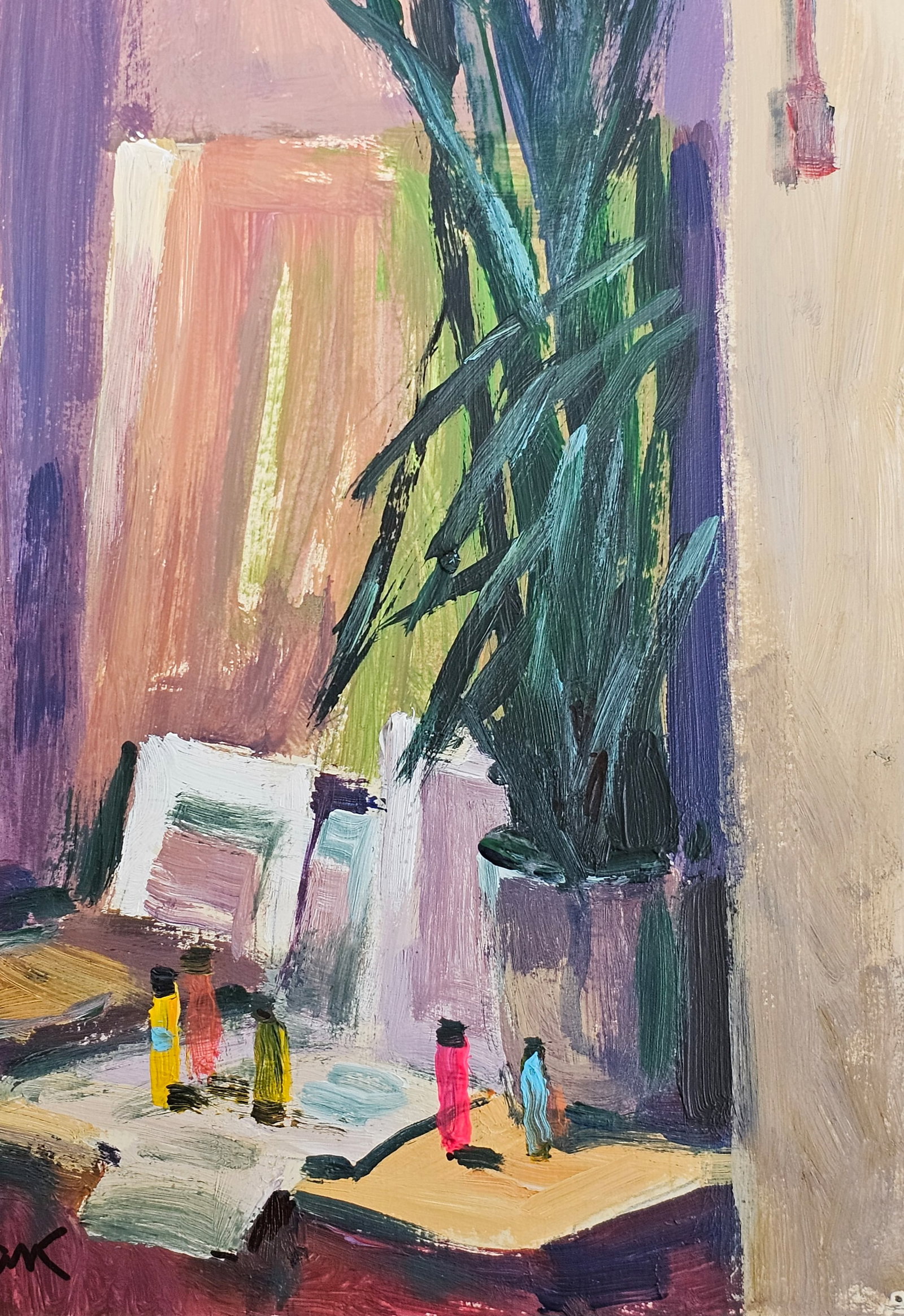 Acrylic painting A corner of the workshop Vyacheslav Petrovich Babac - 6