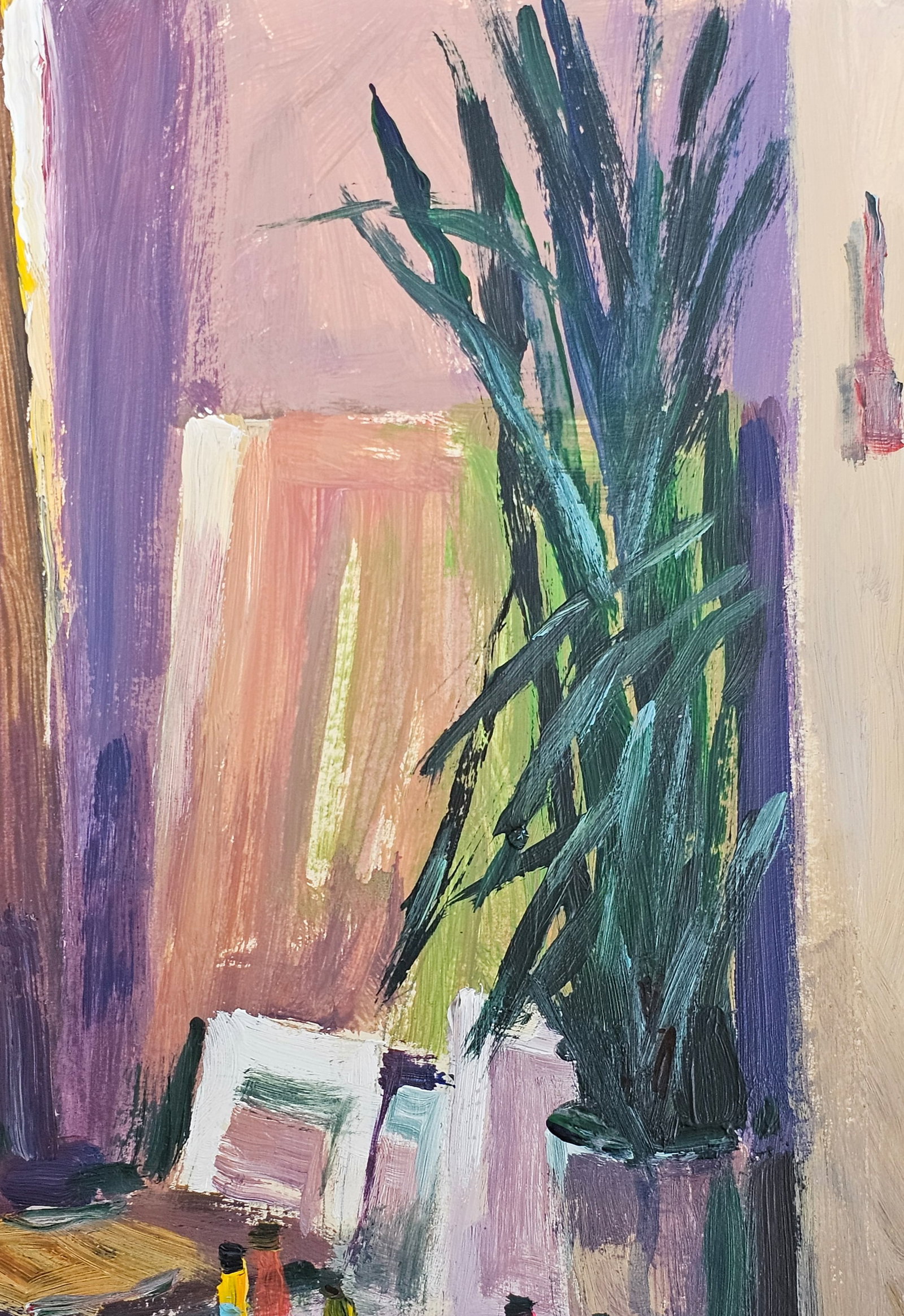 Acrylic painting A corner of the workshop Vyacheslav Petrovich Babac - 8