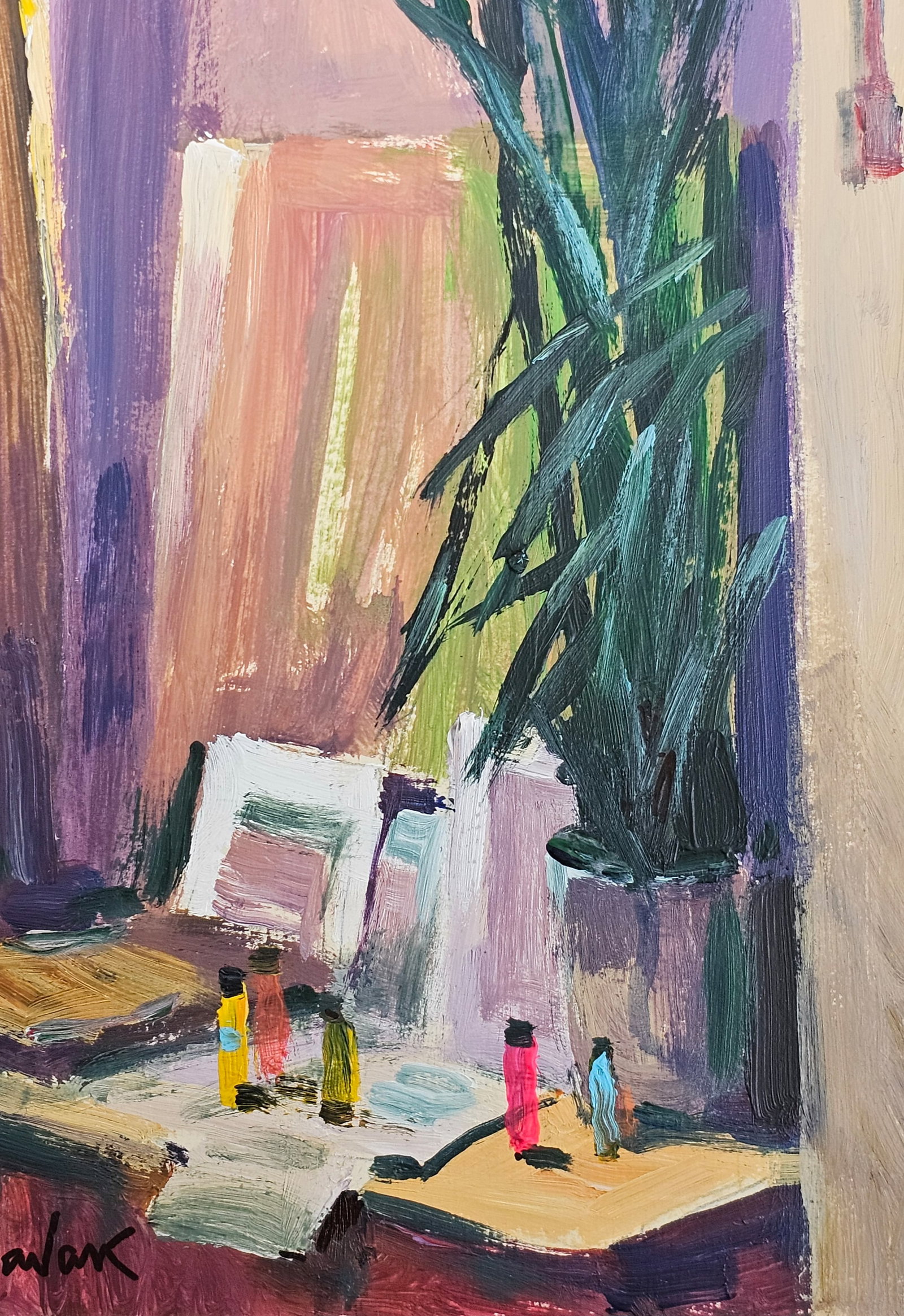 Acrylic painting A corner of the workshop Vyacheslav Petrovich Babac - 9