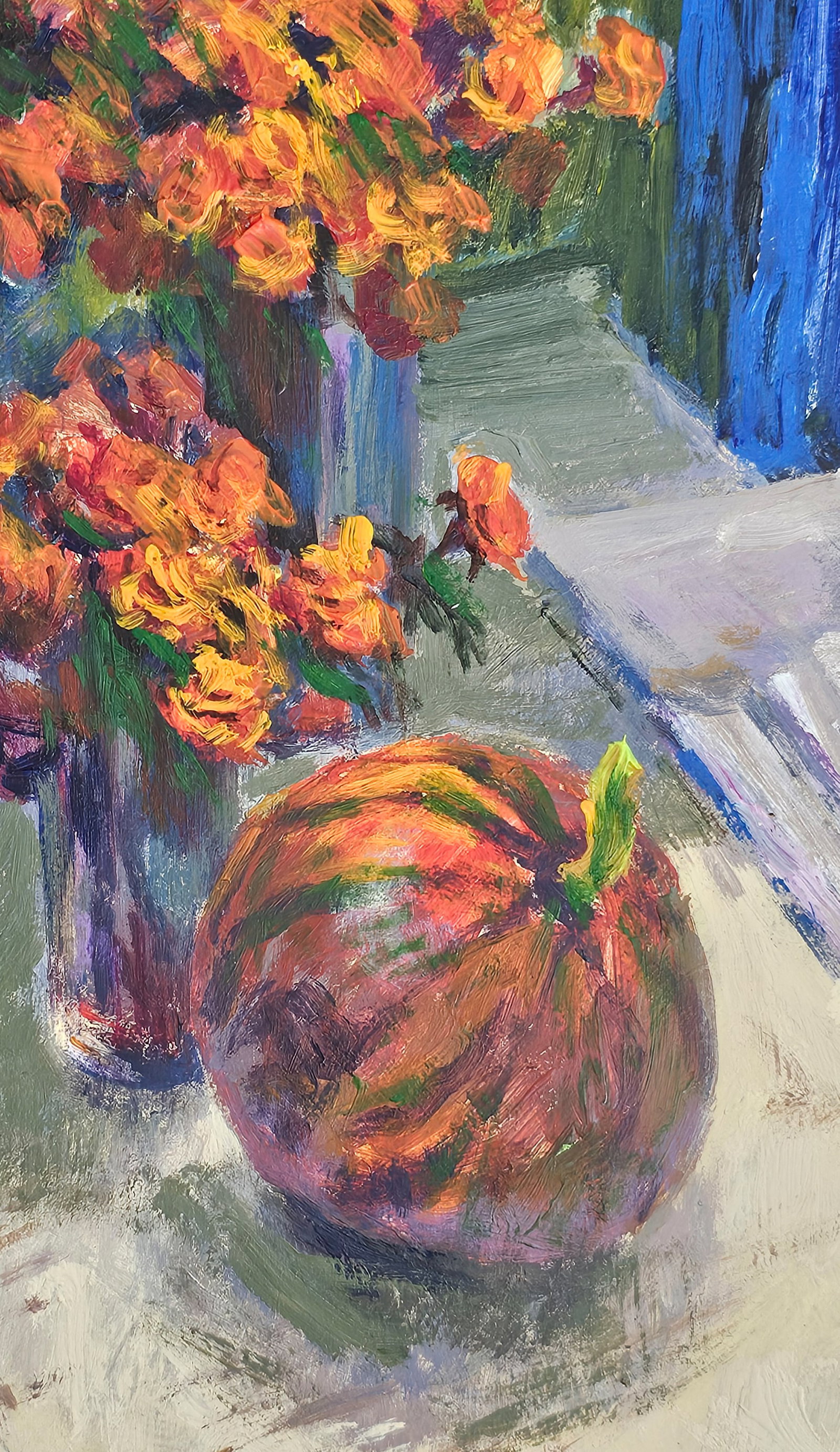 Acrylic painting red pumpkin Vyacheslav Petrovich Babac - 7