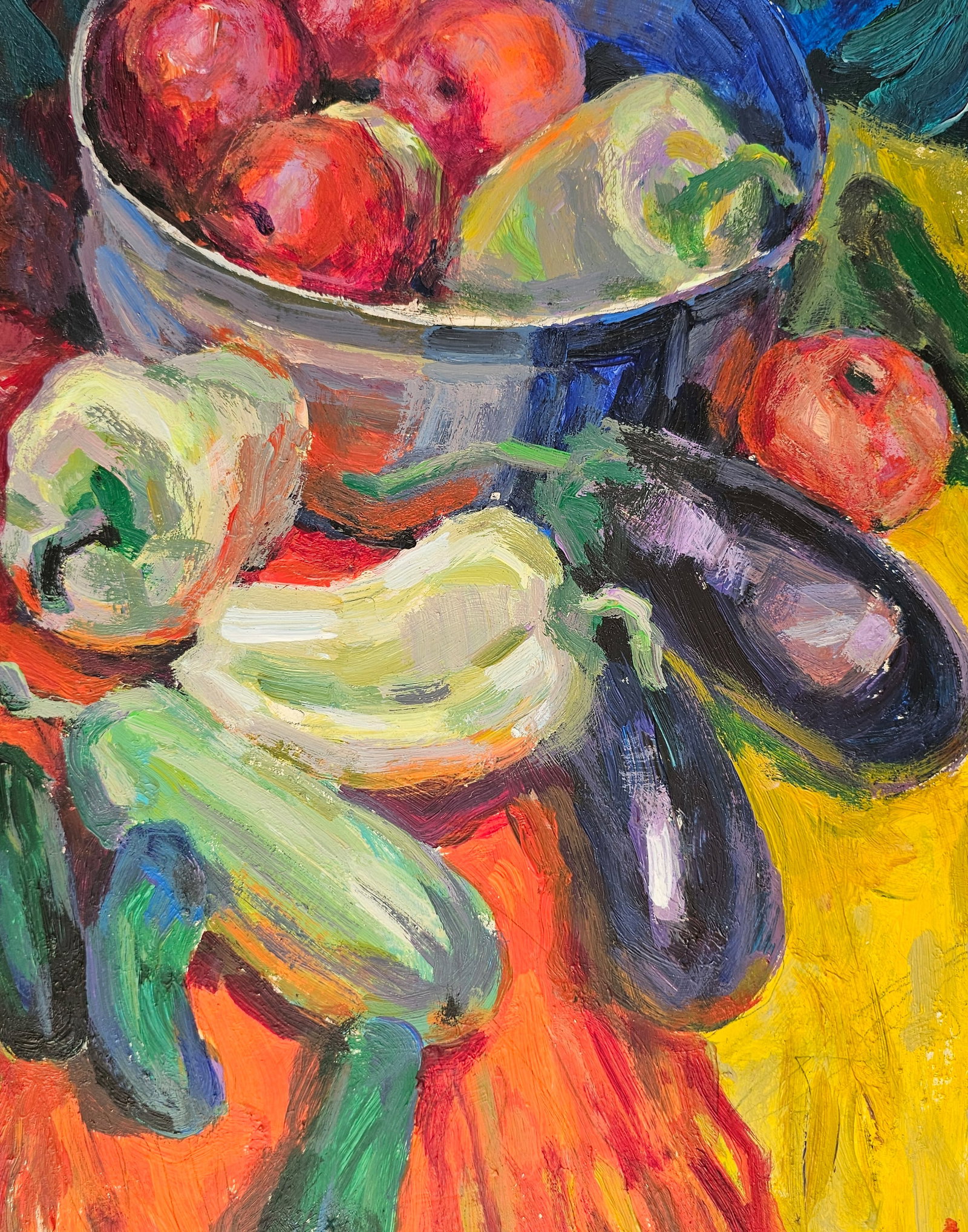 Acrylic painting vegetables from the market Vyacheslav Petrovich Babac - 6