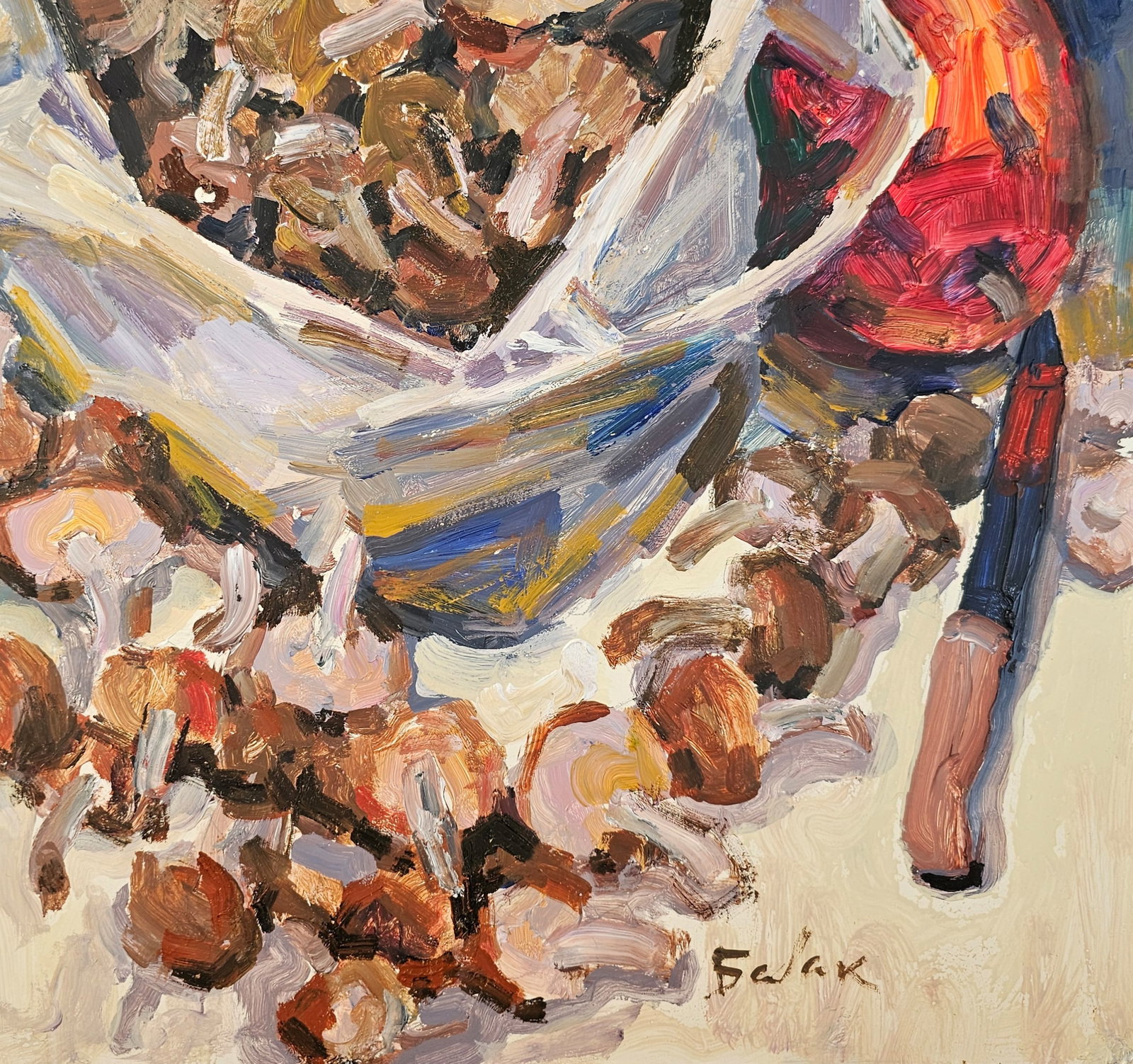 Acrylic painting still life with mushrooms Vyacheslav Petrovich Babac - 6