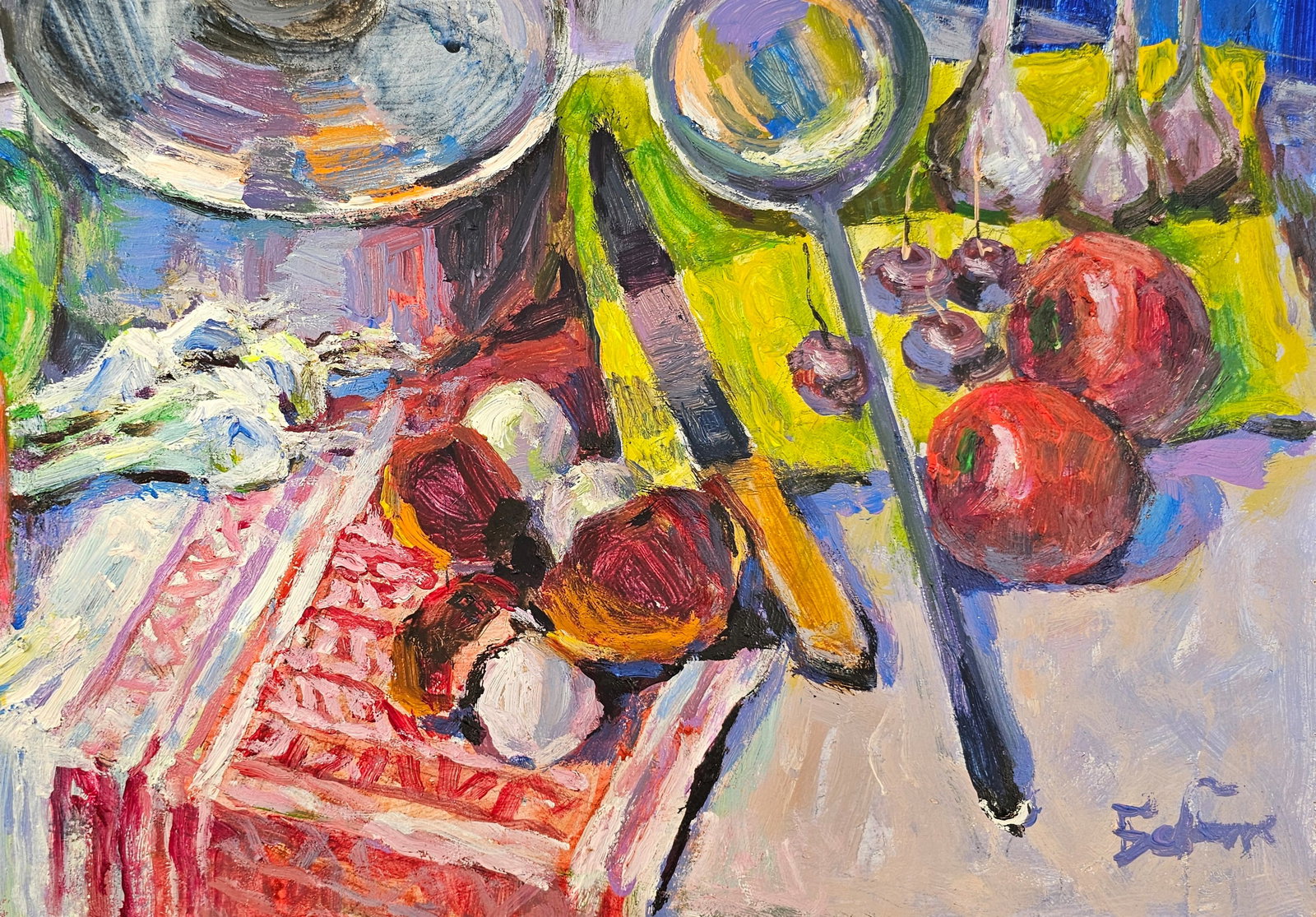 Acrylic painting There will be borscht Vyacheslav Petrovich Babac - 6