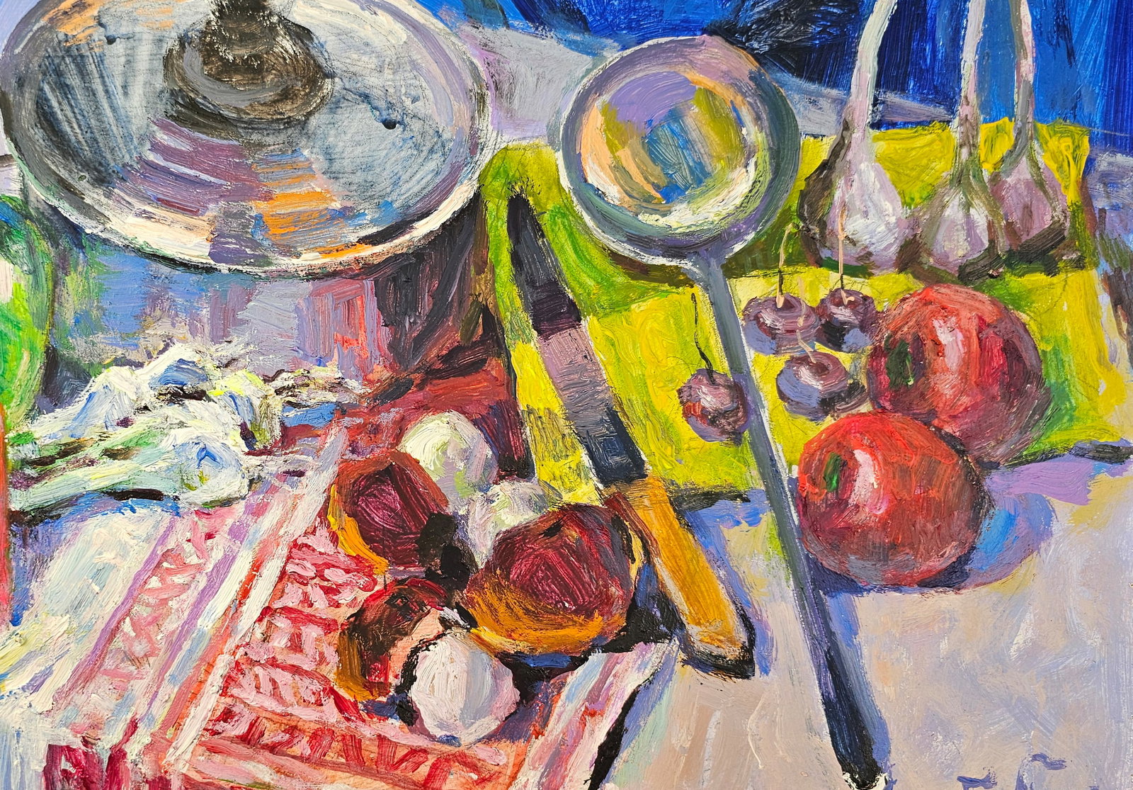 Acrylic painting There will be borscht Vyacheslav Petrovich Babac - 9