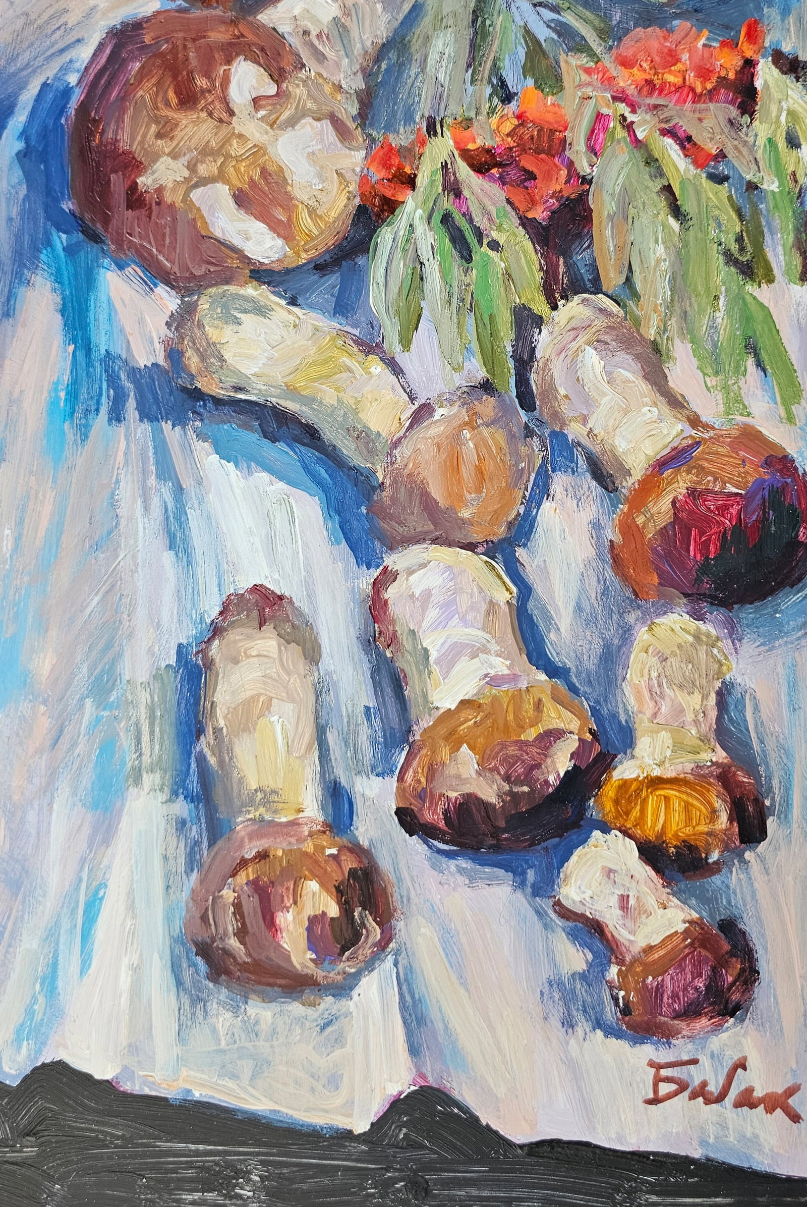 Acrylic painting mushrooms Vyacheslav Petrovich Babac - 9