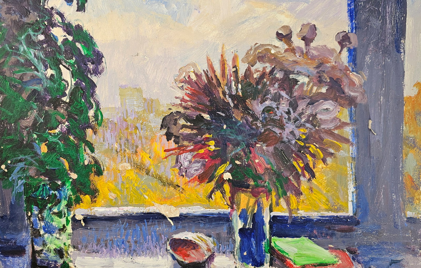 Acrylic painting autumn has come Vyacheslav Petrovich Babac - 9