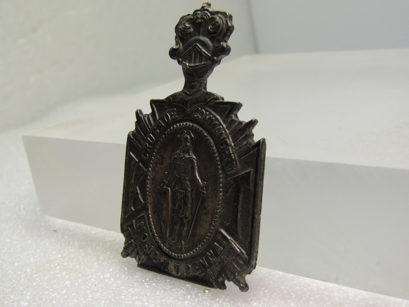 Vintage Knight's Templar Crussand Commander, Penna Medal, Pre Mid-Century, Signed - 2