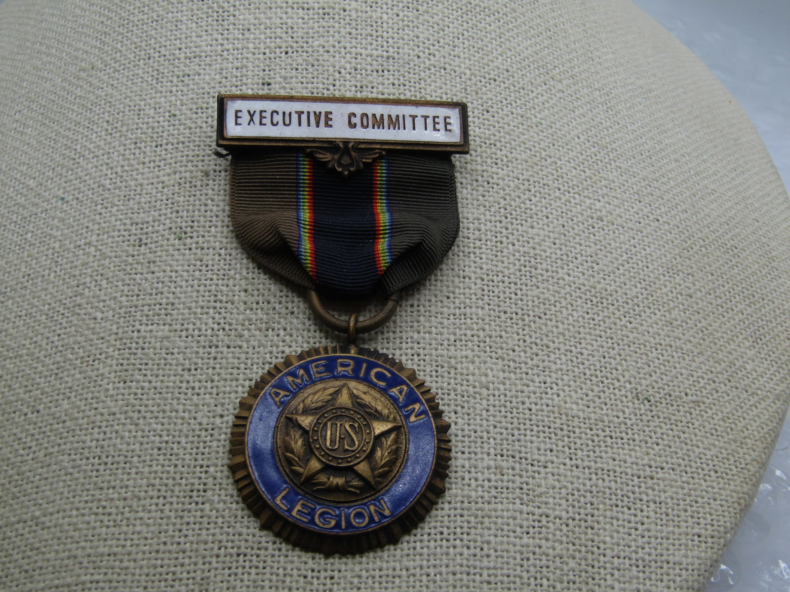 Antique American Legion Executive Committee Medal with Ribbon, 11/12/19 Patent - 2