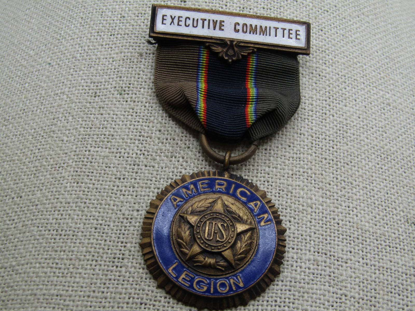 Antique American Legion Executive Committee Medal with Ribbon, 11/12/19 Patent - 4