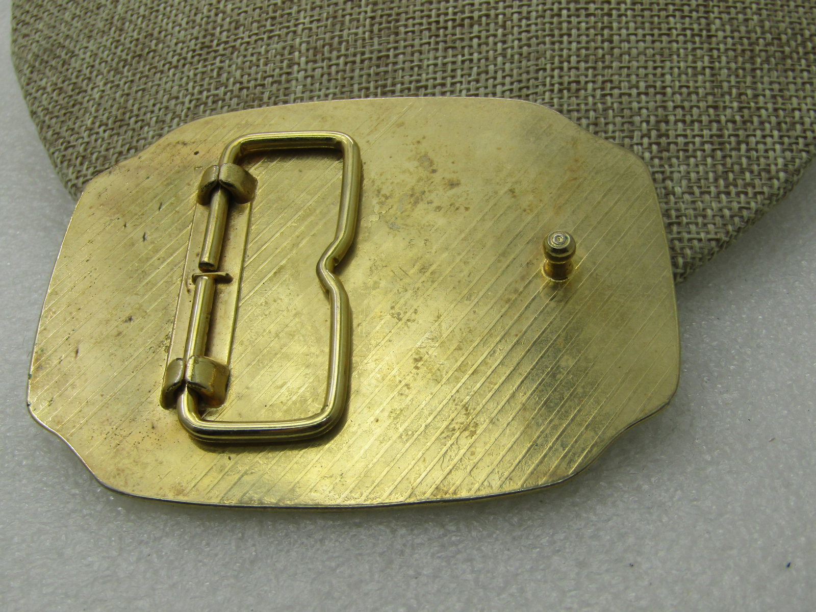 Vintage 100 Years of Liberty Belt Buckle, 3-3/8" by 2-5/8" - 5
