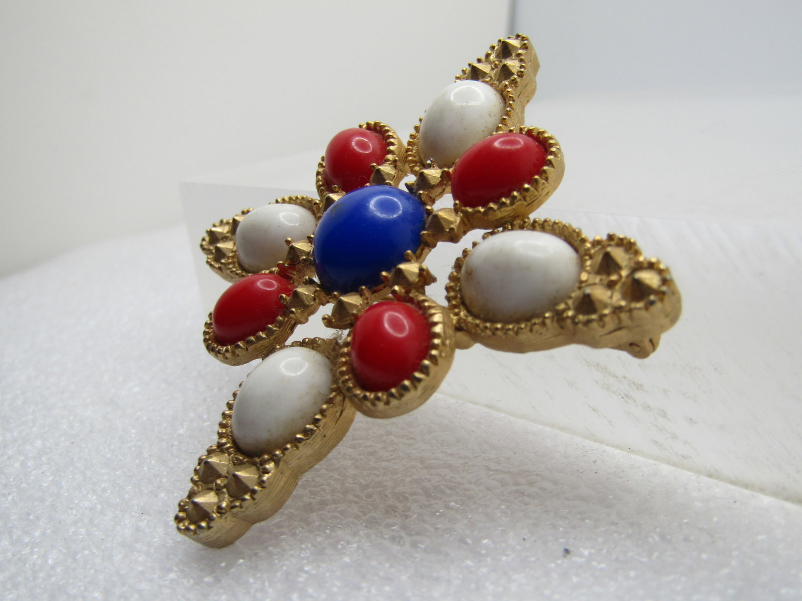 Vintage Red, White, & Blue Brooch, Sarah Coventry, 1960's-1970's - 2