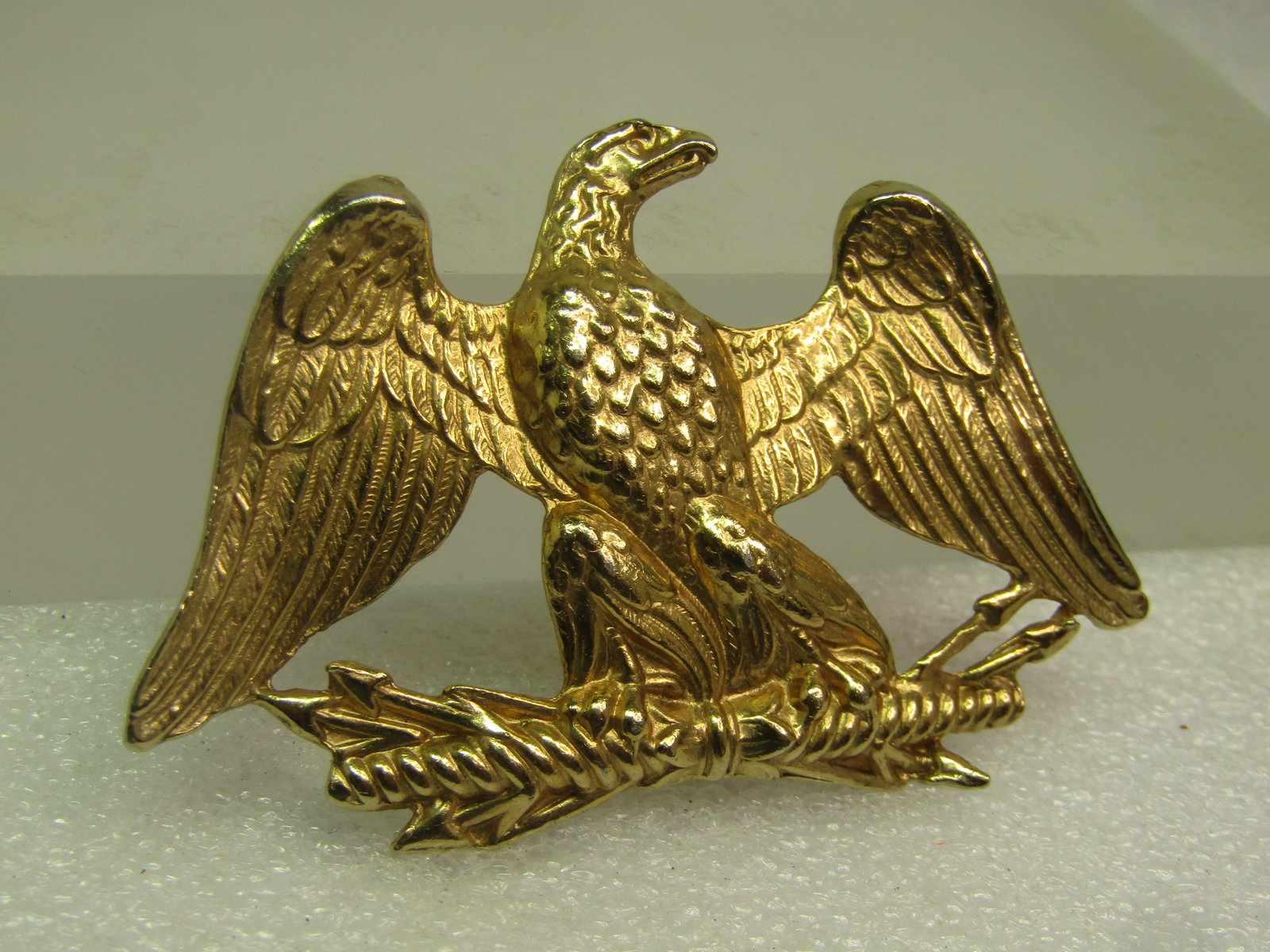 Vintage Large American Eagle Brooch, Signed Accessocraft, 1970's - 2