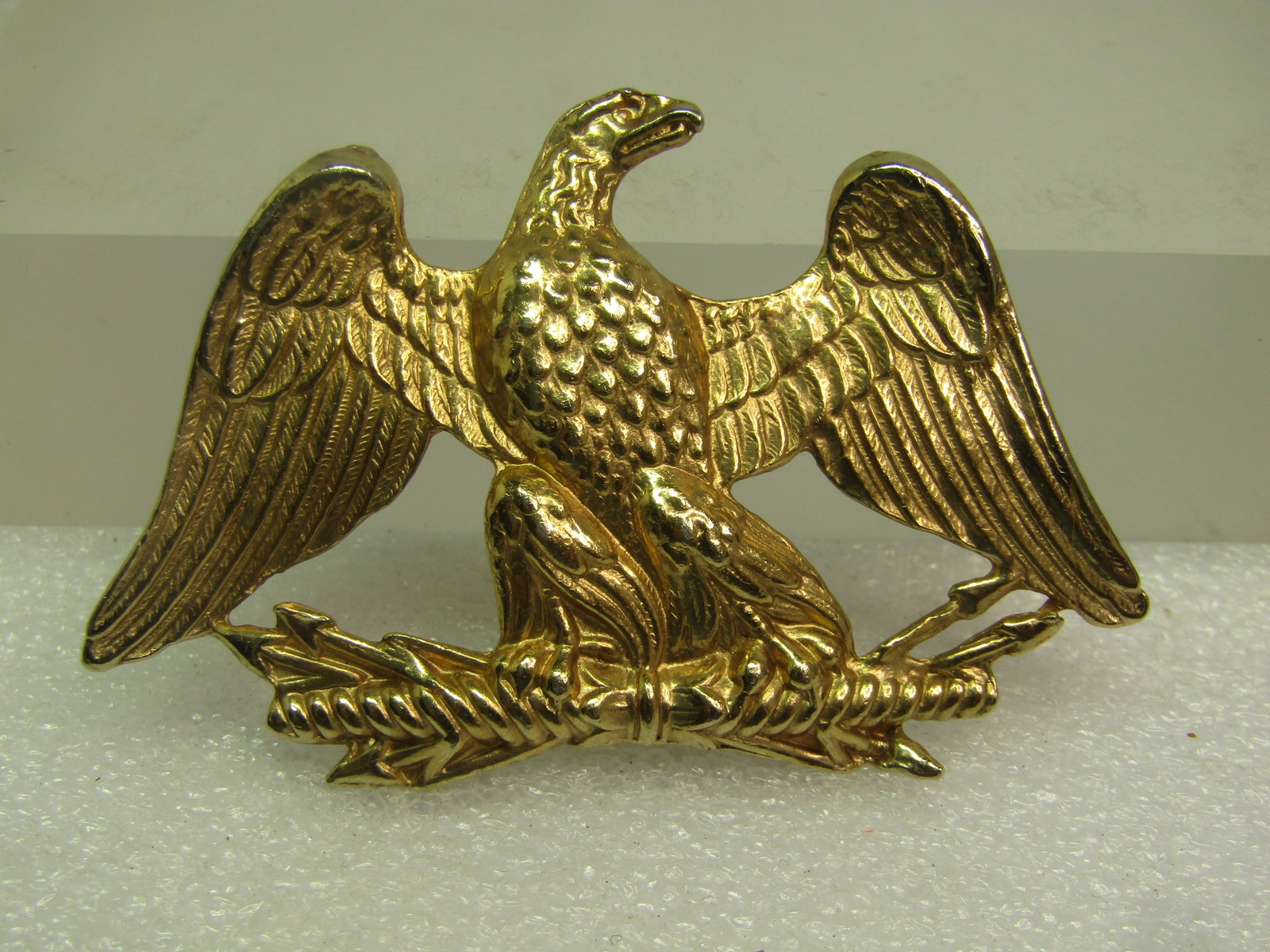 Vintage Large American Eagle Brooch, Signed Accessocraft, 1970's - 3