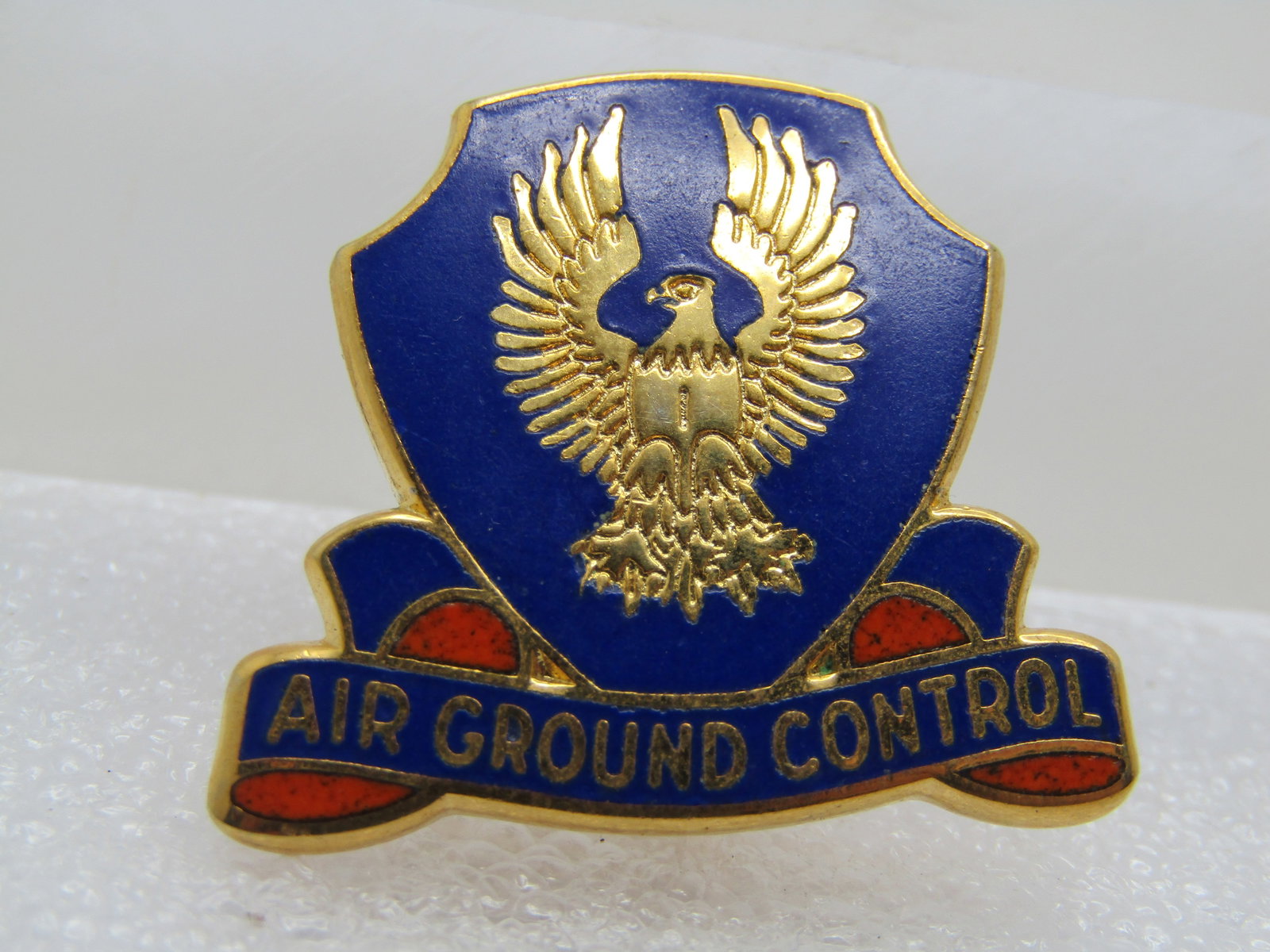 Enameled Air Ground Control, Eagle, Tack Pin/Hat Pin, MIlitary Unit Crest, 1980's and after. (1 of 6)