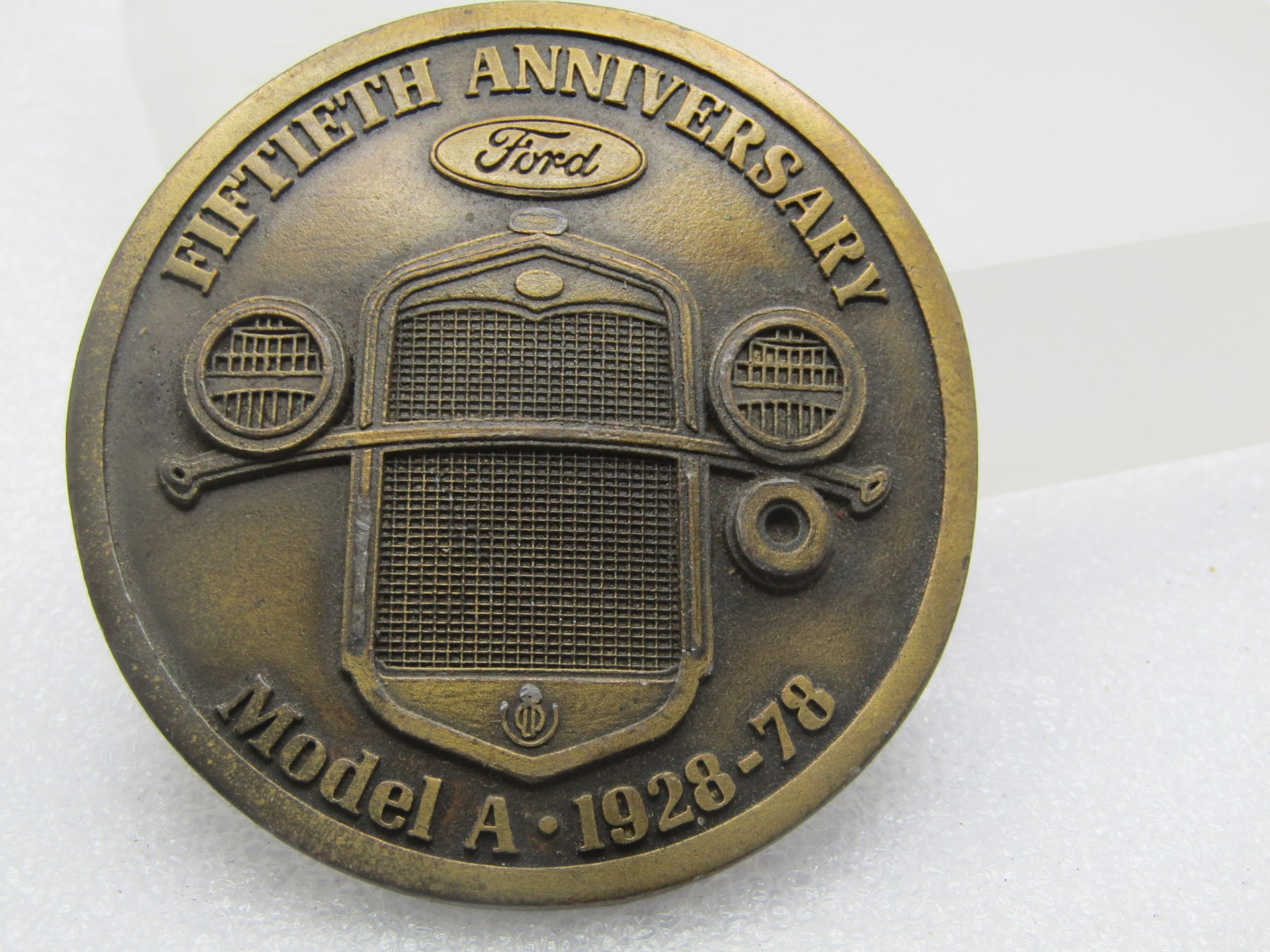 Vintage Brass Ford Model A Belt Buckle, 50th Anniversary, 1978 Signed (1 of 4)