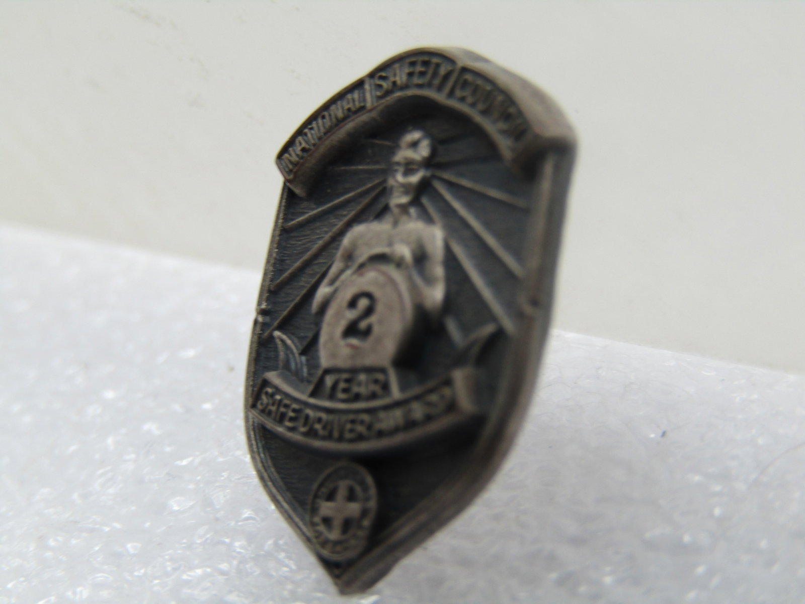 Vintage Pewter National Safety Counsel Award 2 Yr, 1960's-1970's - 2
