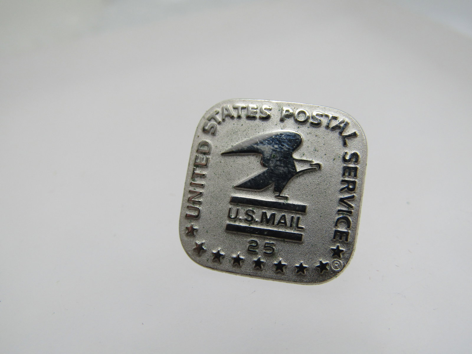 Vintage USPS 25 Year Service Pin, Signed cTo - 2