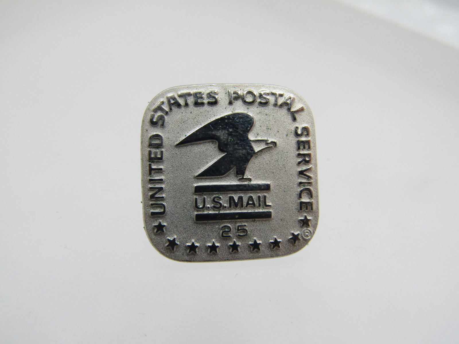 Vintage USPS 25 Year Service Pin, Signed cTo - 3