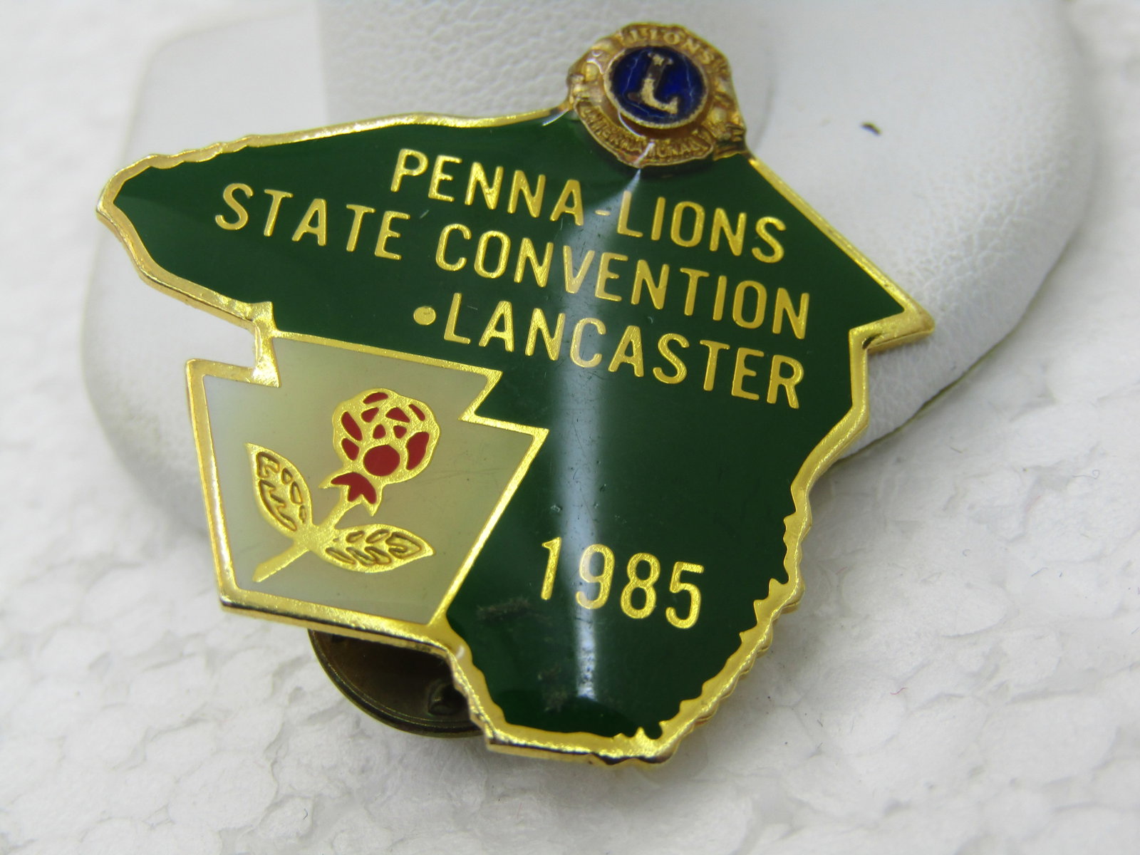 Vintage PA Lions Club State Convention 1985 Pin, Enameled - 3