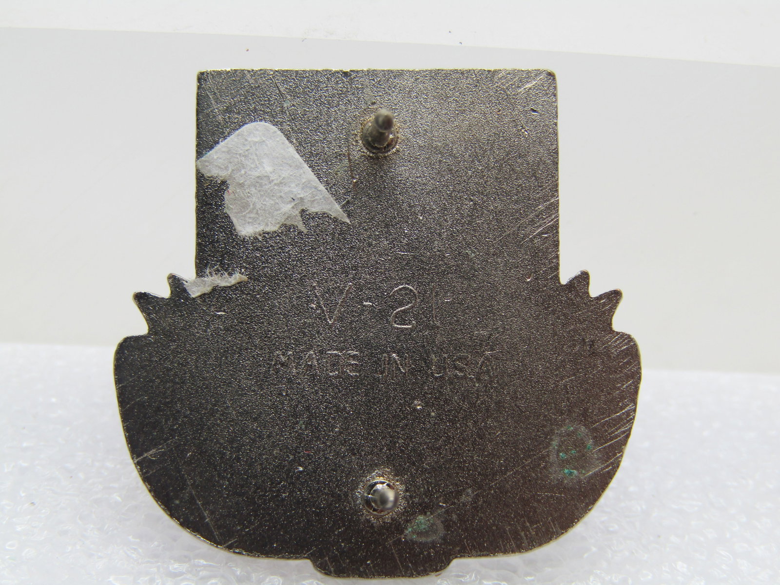 Vintage Enameled Ready, Rapid, Reliable Tack Pin,US. Arm 442nd Batallion Crest - 4
