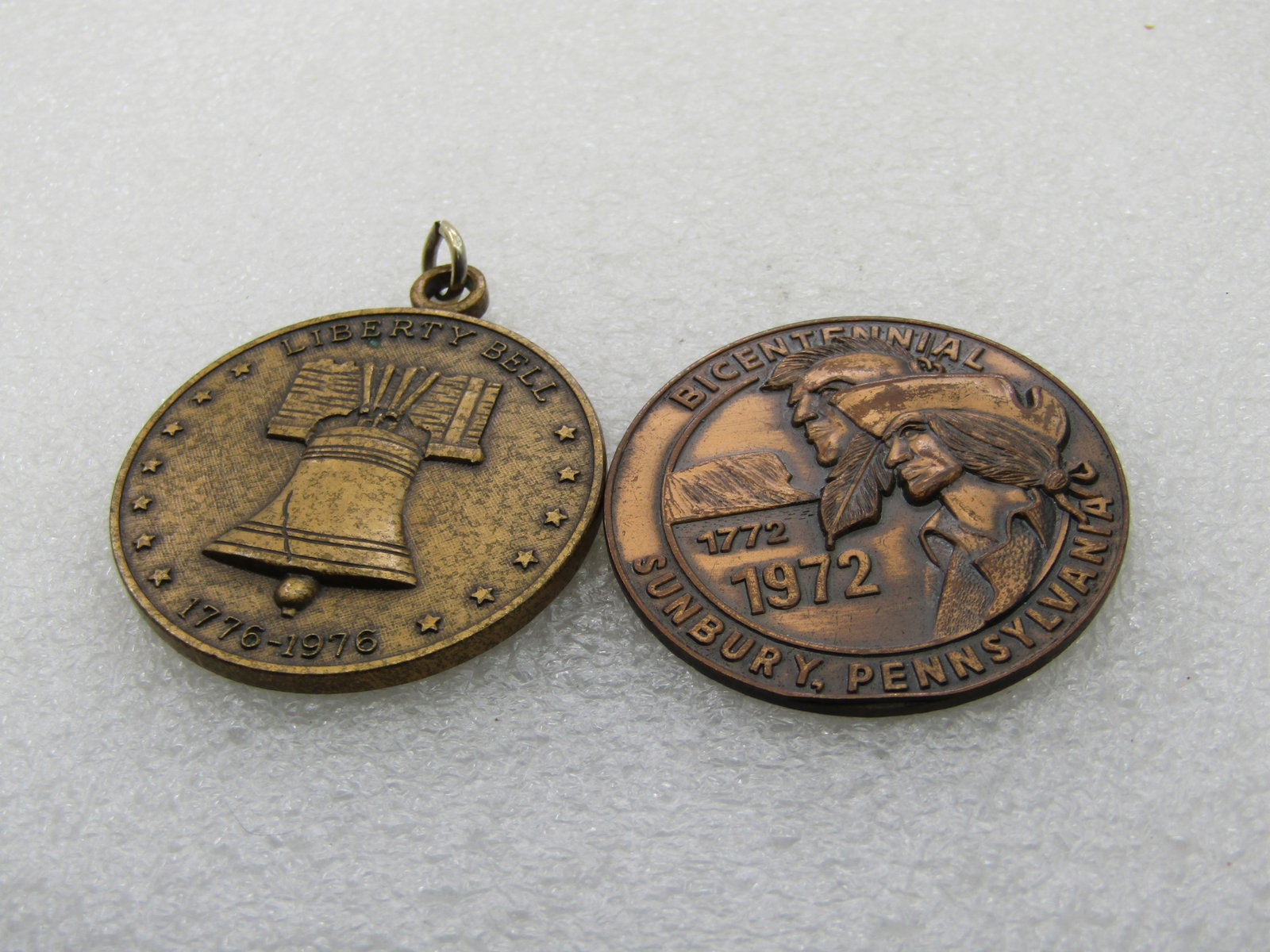 Commerorative Bicentennial Numbered Coin/Pendant &Bicentennial Sunbury, PA Coin - 3