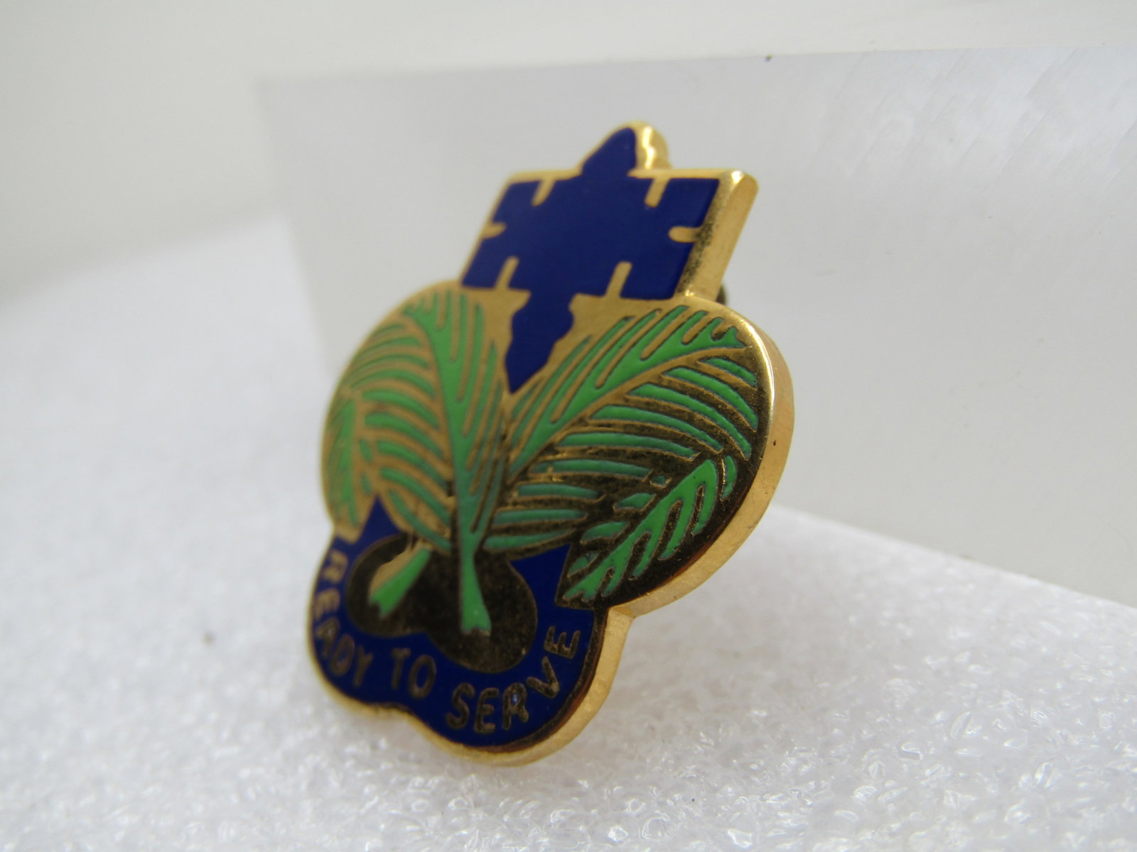 Enameled Ready to Serve Army 627th Tack Pin - 3