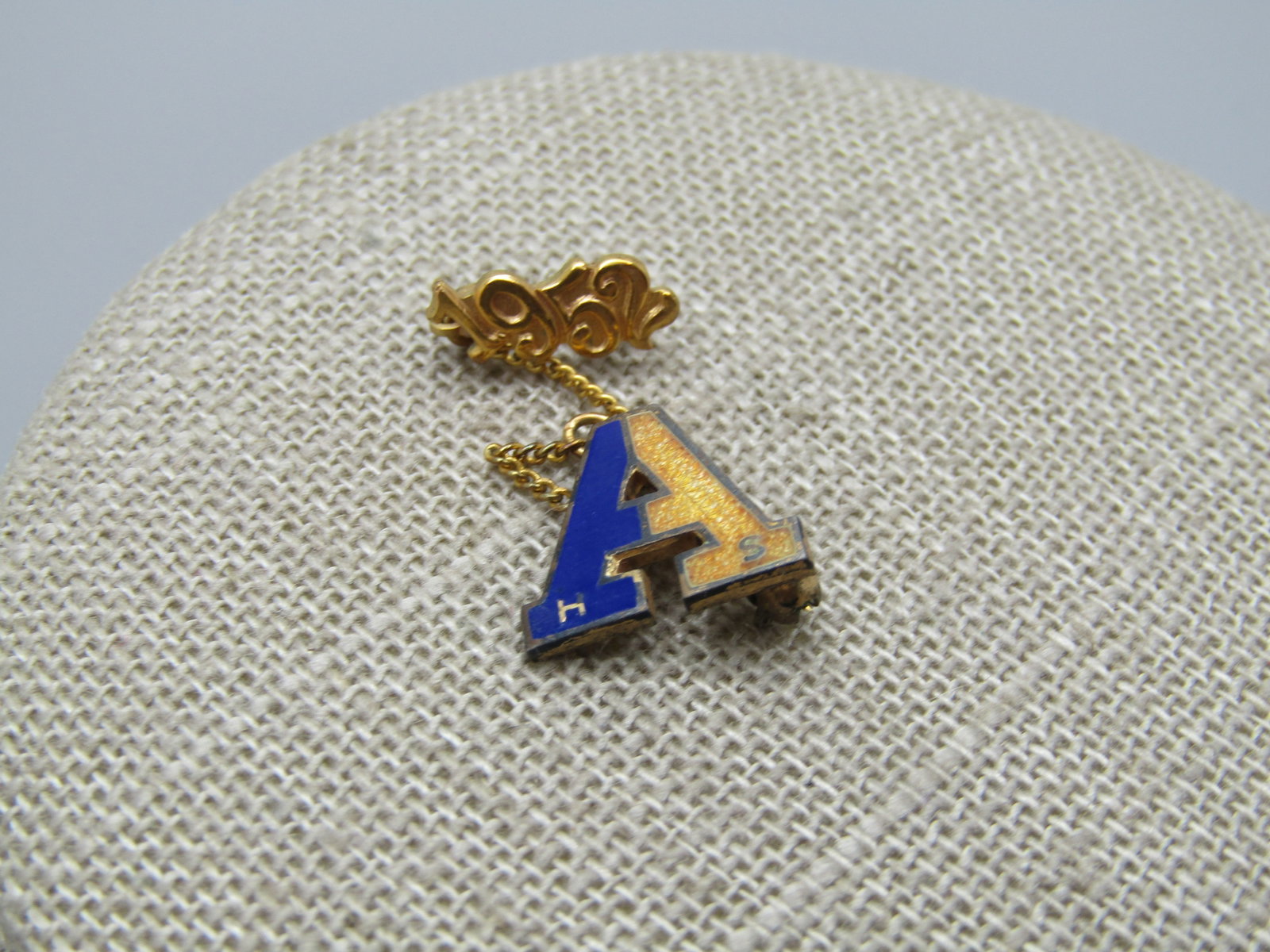 Vintage Sterling Guilloch Allentown High School 1952 Pin - 2