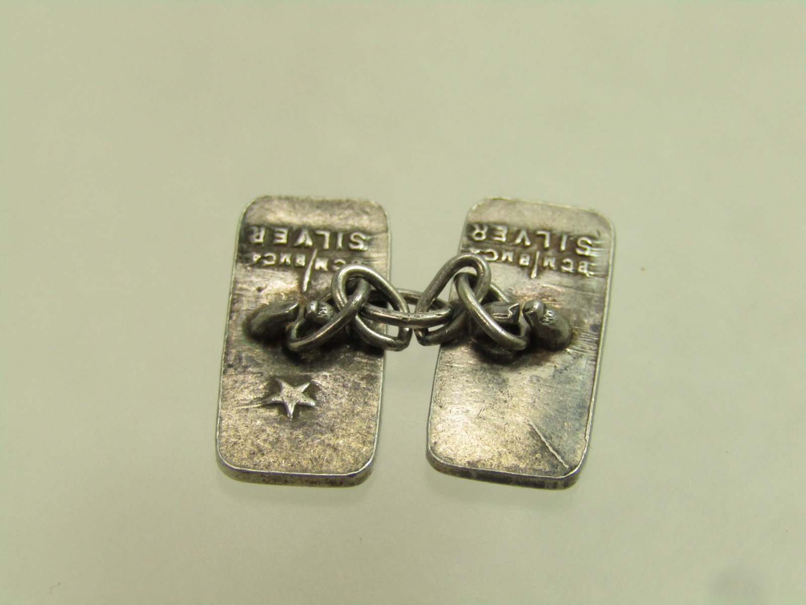 Vintage Sterling Single Cufflink, Ancient Order of Froth Blowers, AOFB Enameled, 1920's-1930's, - 4
