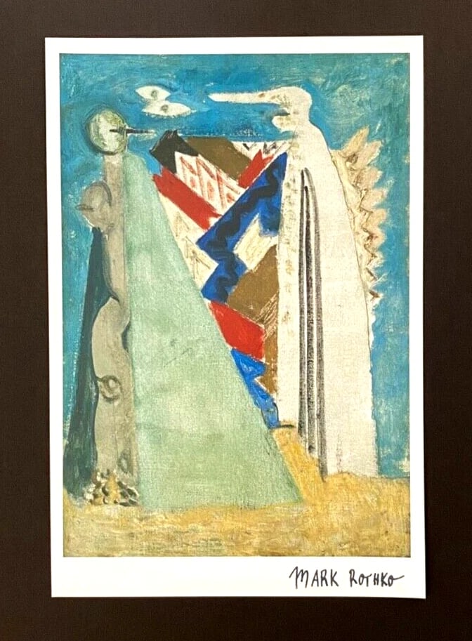 MARK ROTHKO + SIGNED PRINT + ABSTRACT ART + EXPRESSIONIST + MINIMALIST FRAMED - 2