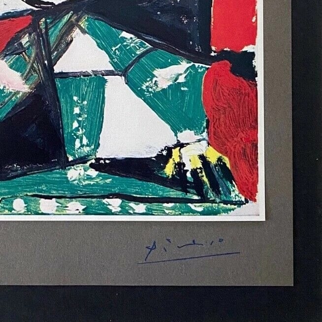 PABLO PICASSO+ ORIGINAL 1969 + SIGNED + HAND TIPPED COLOR PLATE MAIDS OF HONOR - 2