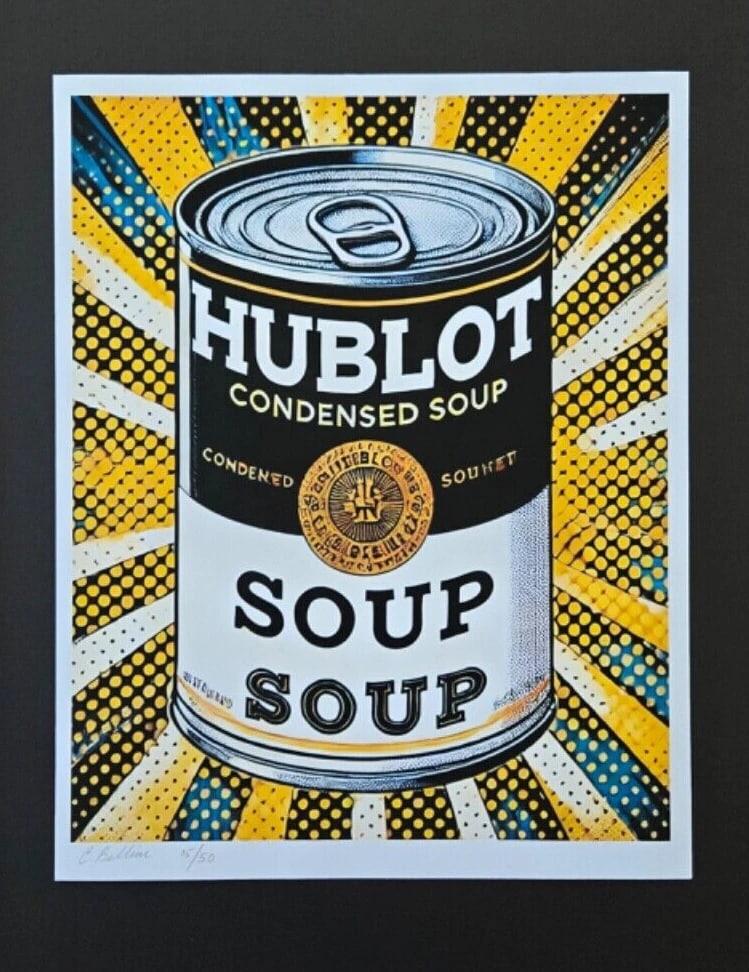 CHIARA BELLINI + HUBLOT CAMPBELL'S SOUP Hand Signed Original Print LtdEd COA - 2