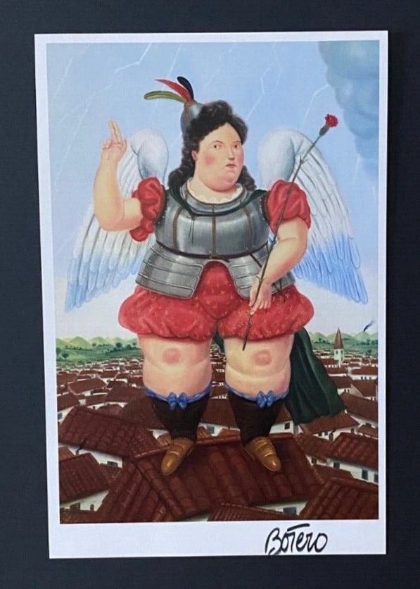 FERNANDO BOTERO + AWESOME SIGNED VINTAGE PRINT + FROM COLOMBIA + IN NEW FRAME! - 2