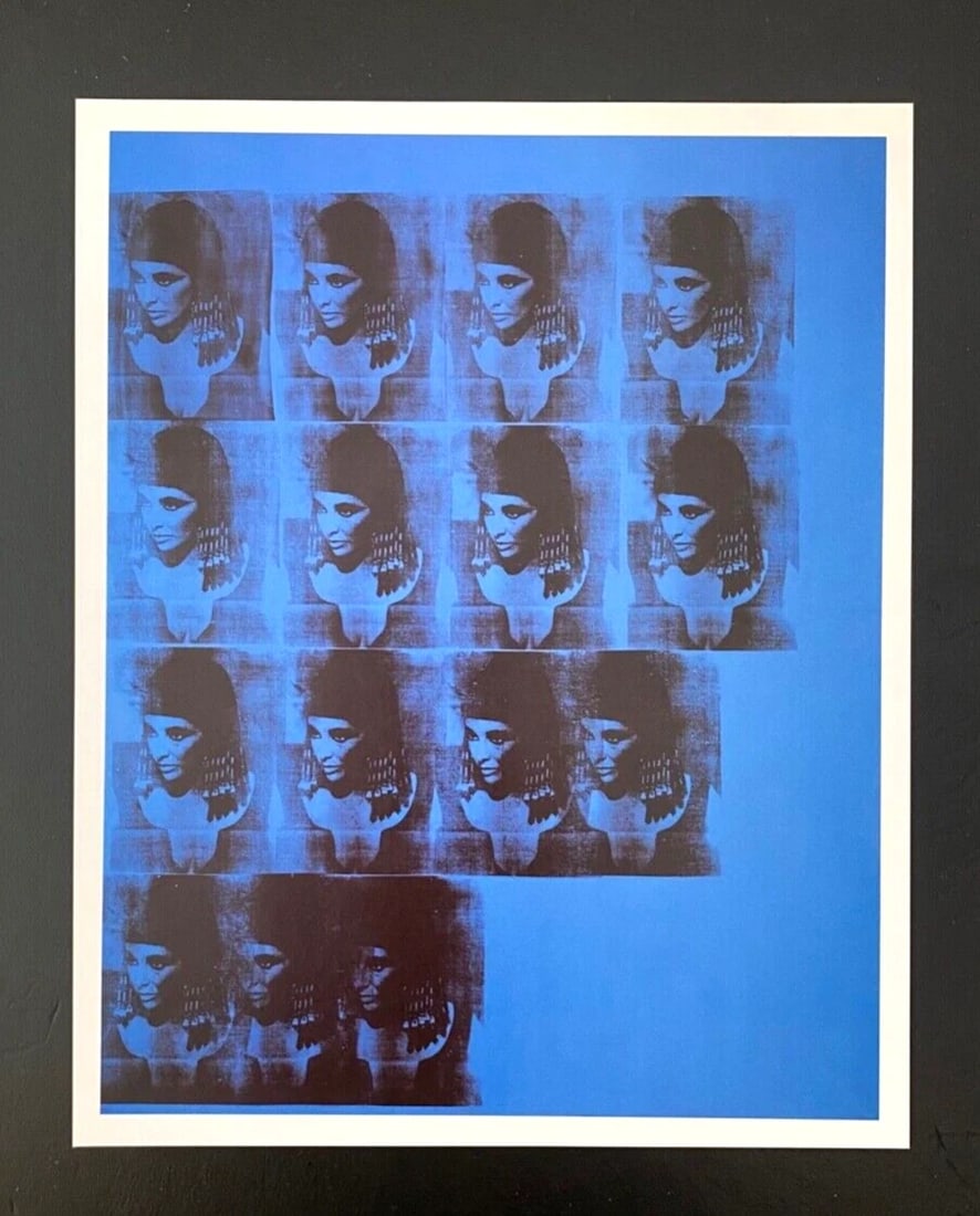 ANDY WARHOL + RARE 1984 ELIZABETH TAYLOR PRINT MOUNTED AND FRAMED + BUY IT NOW ! - 2