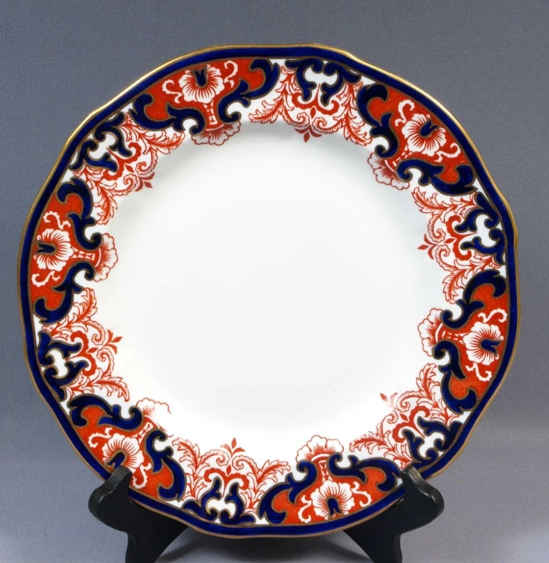 ROYAL CROWN DERBY KINGS IMARI Dinner Plate c 1902 England 3973 Antique (1 of 4)