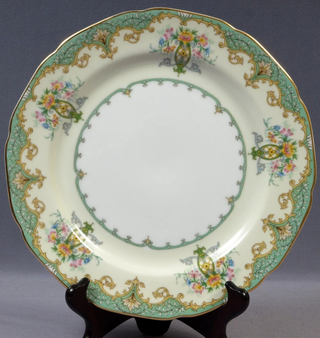 Vintage Noritake Eltovar Dinner Plate Green Perfect (1 of 4)