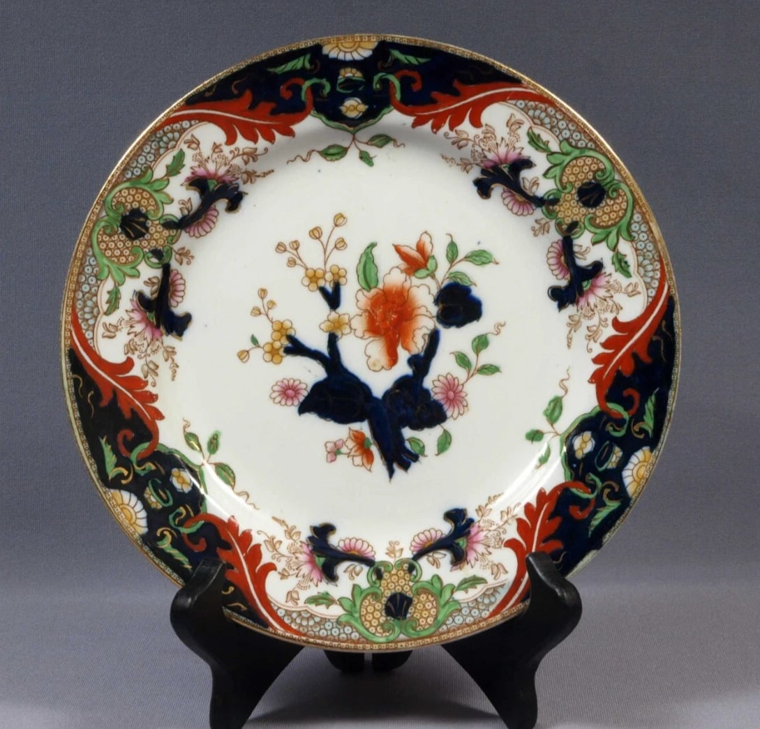 Royal Doulton MATSUMAI Luncheon Plate 1920s England ANTIQUE Hand-painted (1 of 4)
