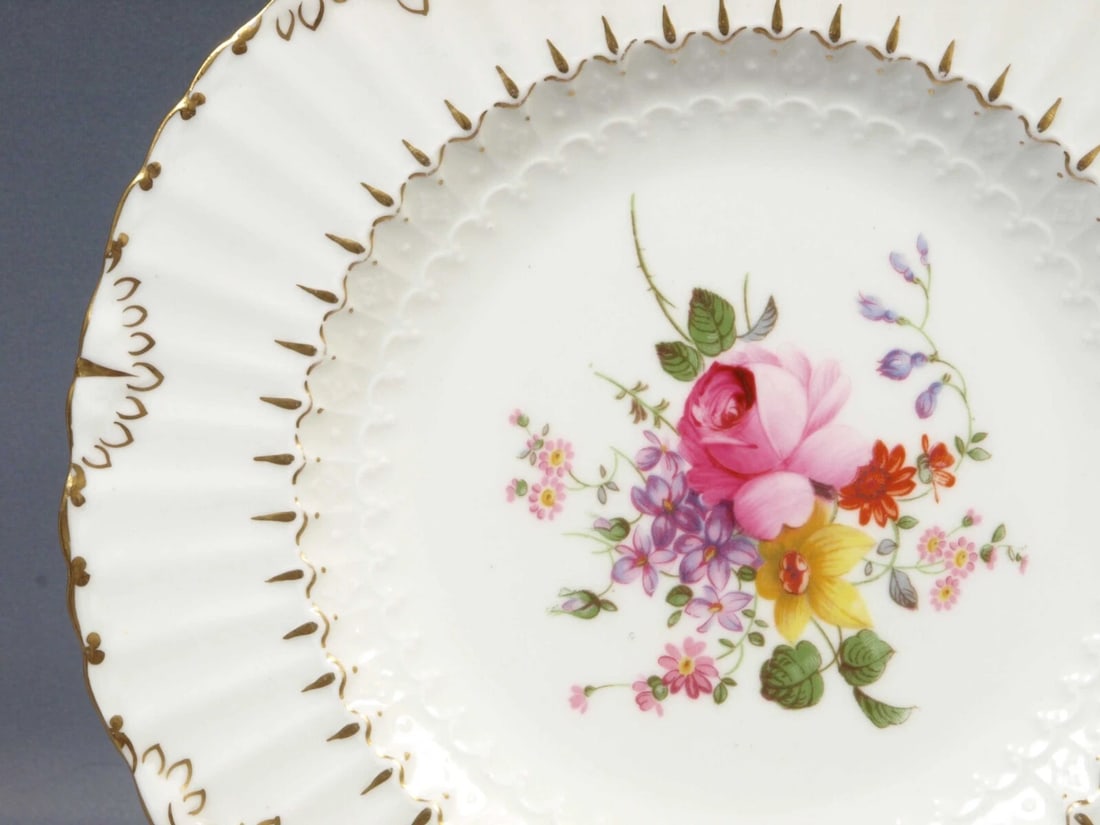 Royal Crown Derby ASHBY Posies Luncheon Salad Plate England Vintage (1 of 4)