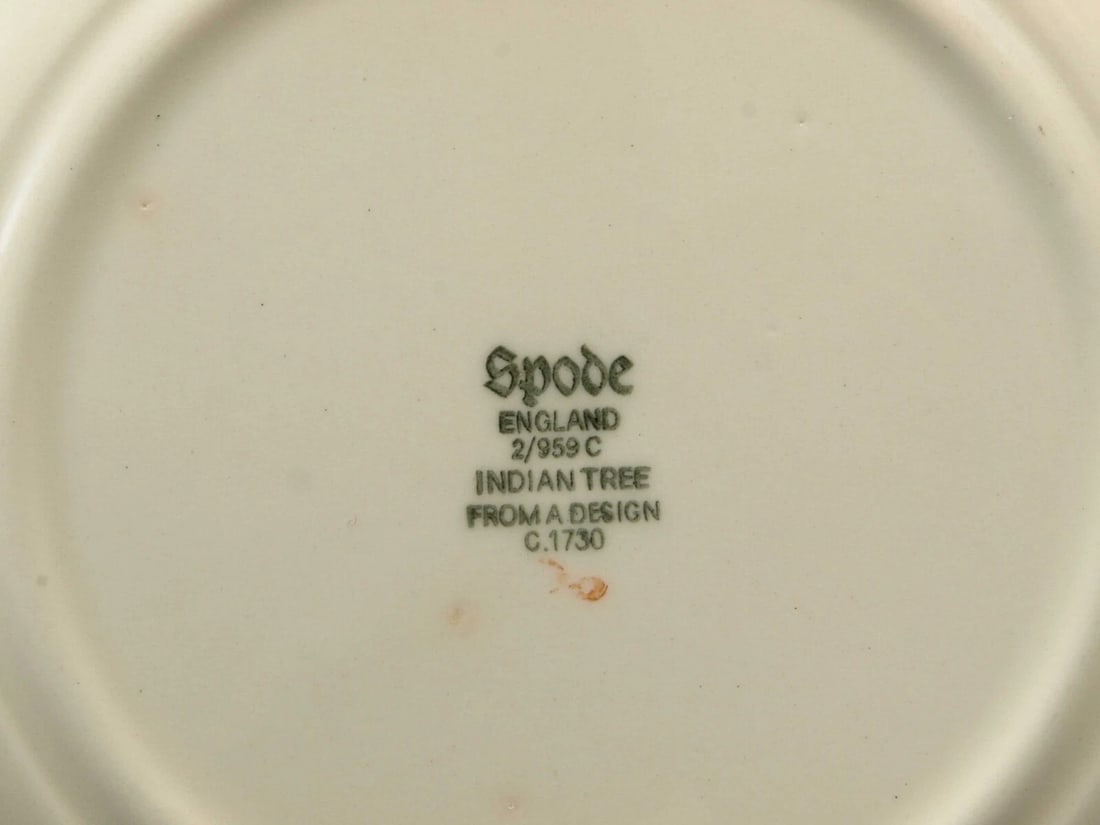 Copeland Spode Indian Tree Rust Orange Bread Dessert Side Plate England - 4