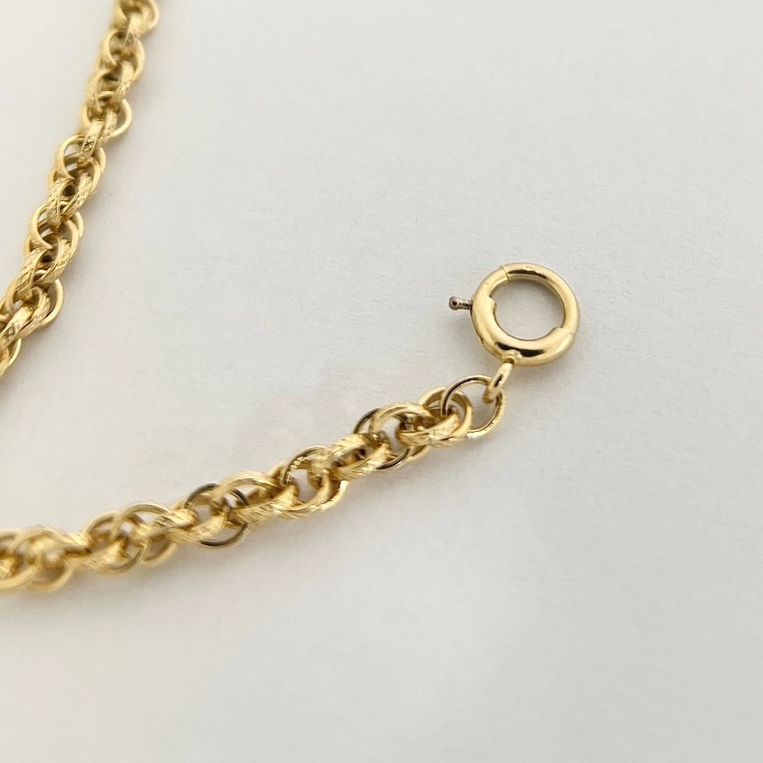 Long Twisted Rope Chain Necklace 14K Yellow Gold, 29.5 Inches, 3.2 mm, 18.55 Gr - 8