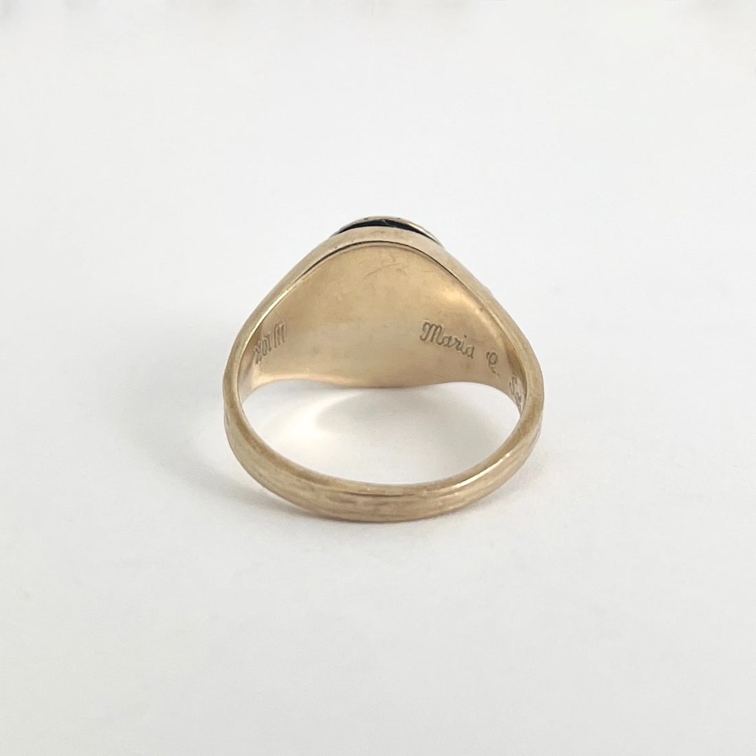 1995 Woodbridge Senior High Green Tourmaline Class Ring 10K Yellow Gold, 5.47 Gr - 6