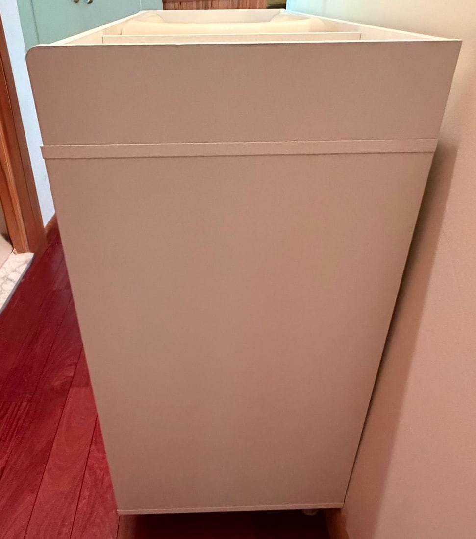 Modern White Changing Table with Storage - 6