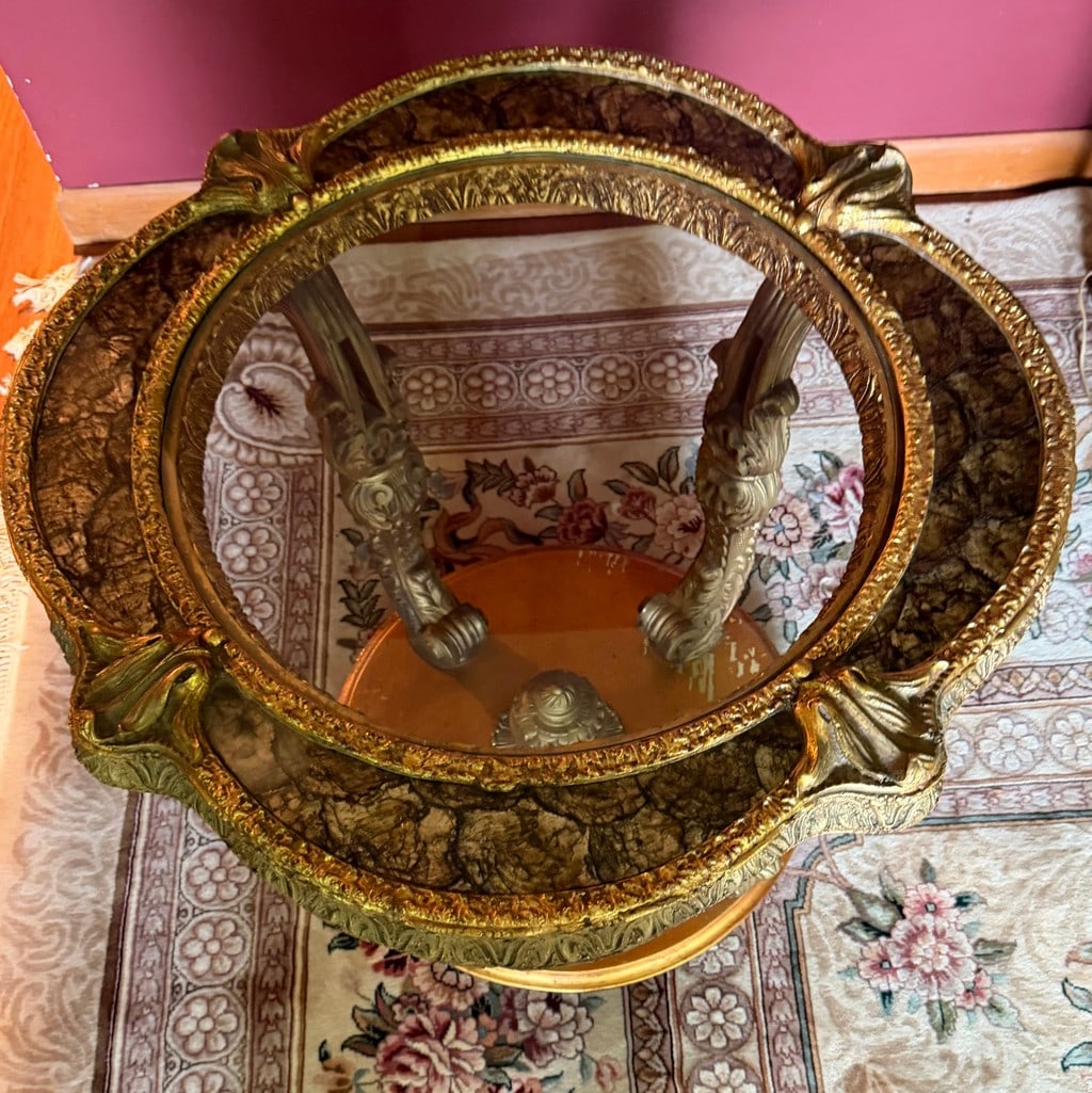 Giltwood and Glass Gueridon in Rococo Style #2 - 3
